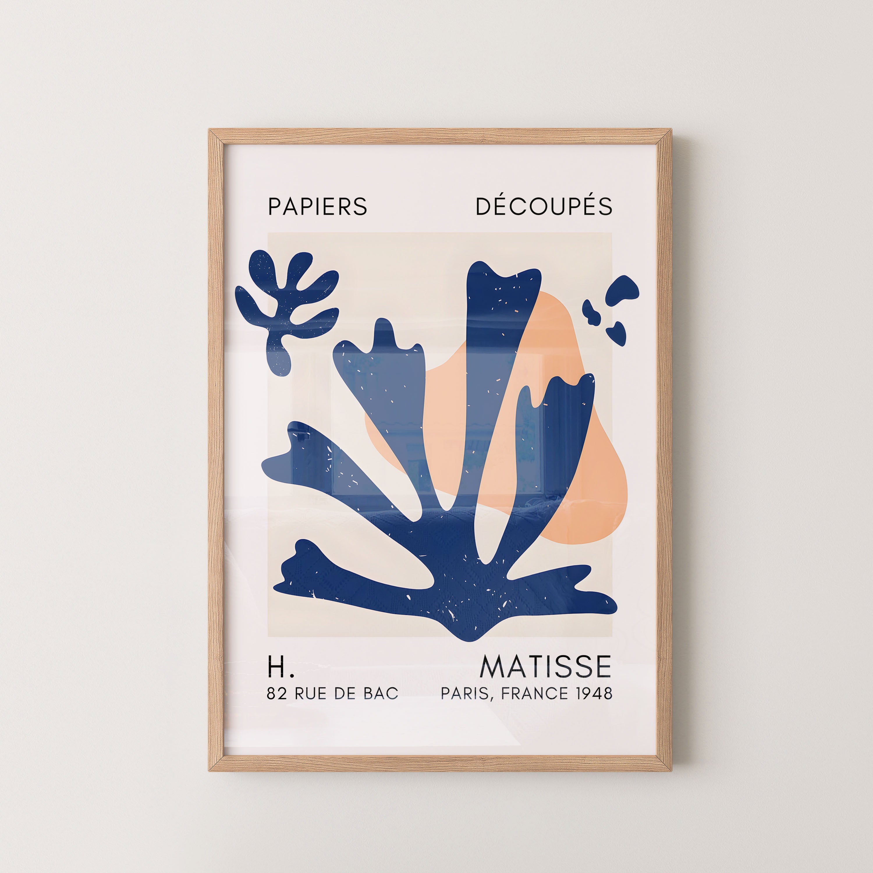 Henri Matisse – Blue Organic Cut-Out Composition (1948)