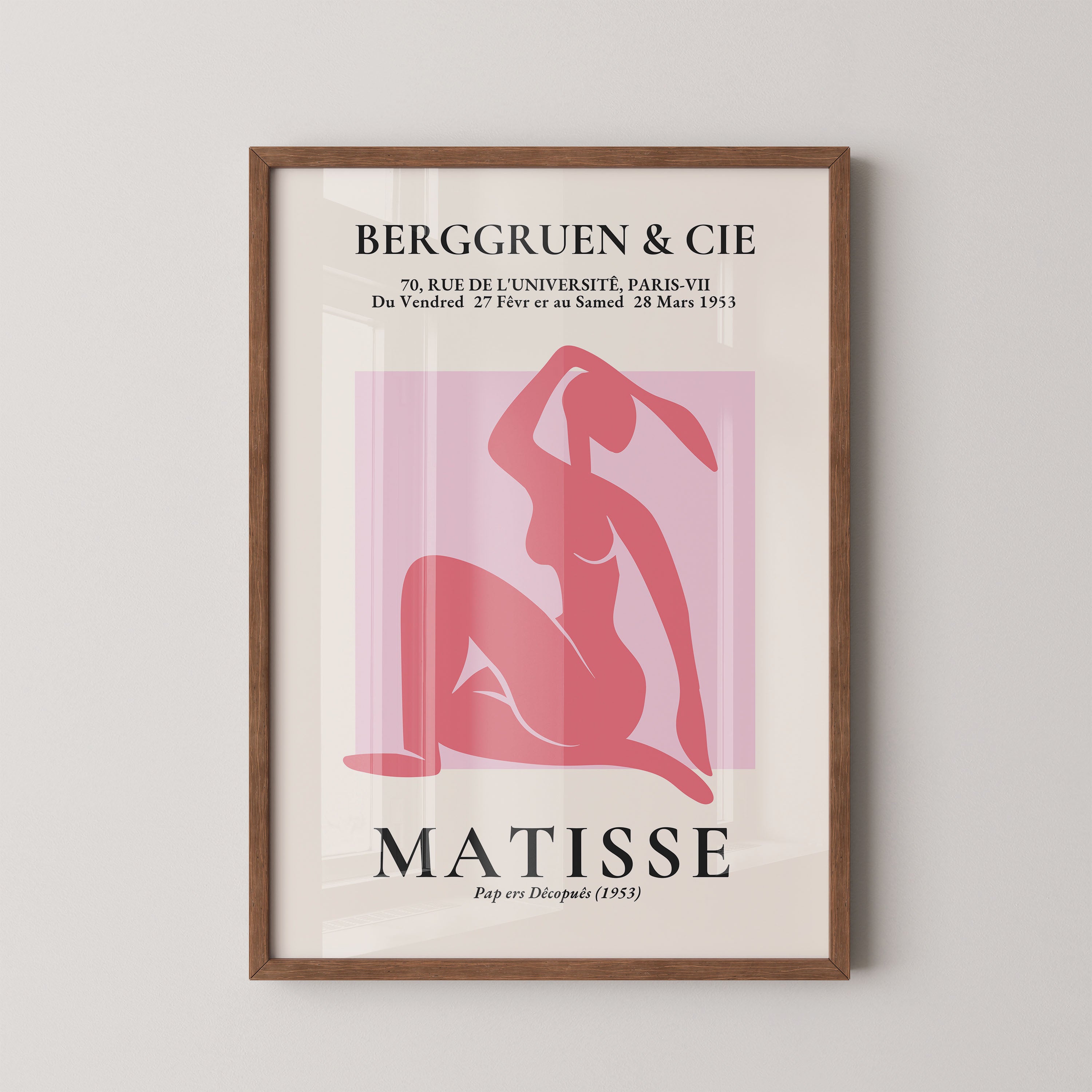 Henri Matisse – Seated Pink Nude Silhouette