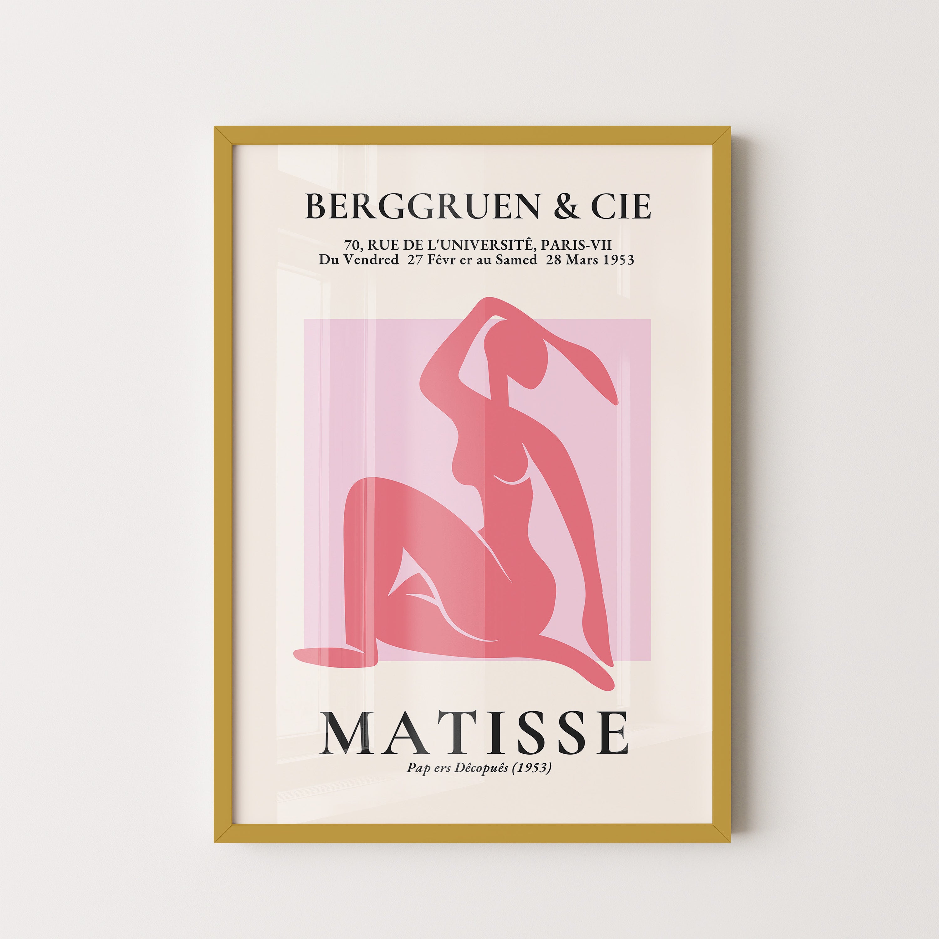 Henri Matisse – Seated Pink Nude Silhouette