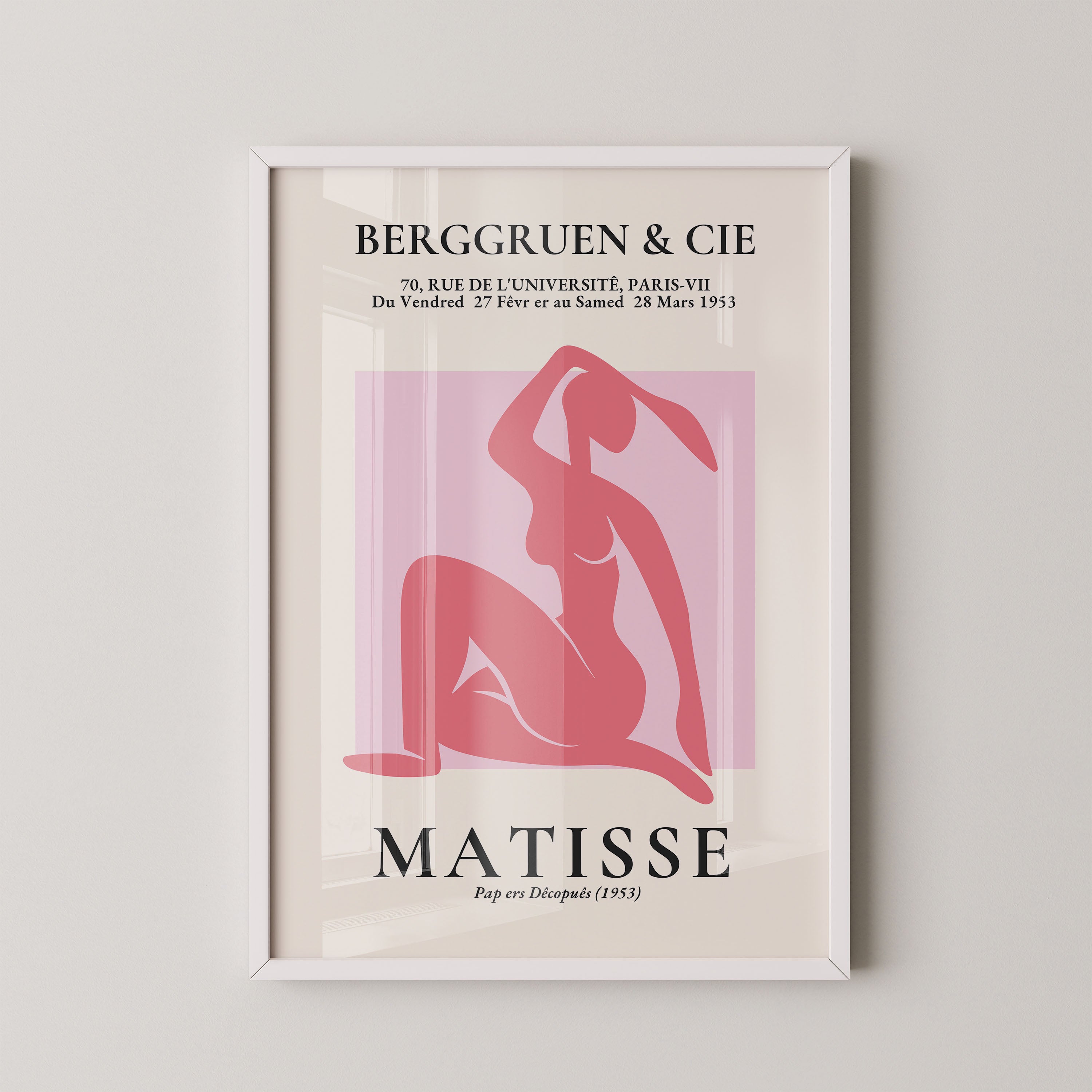 Henri Matisse – Seated Pink Nude Silhouette