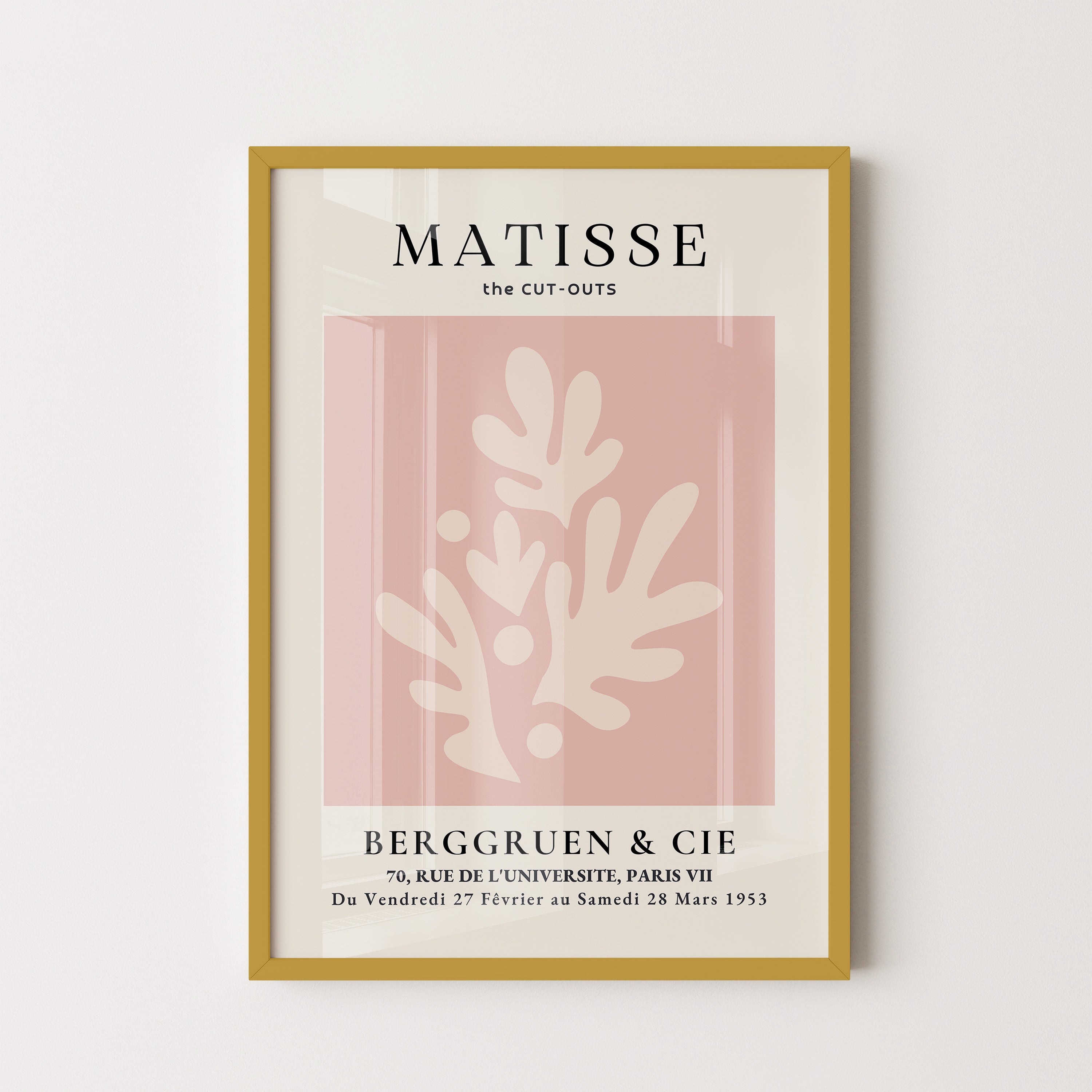 Henri Matisse – Soft Coral Botanical Composition