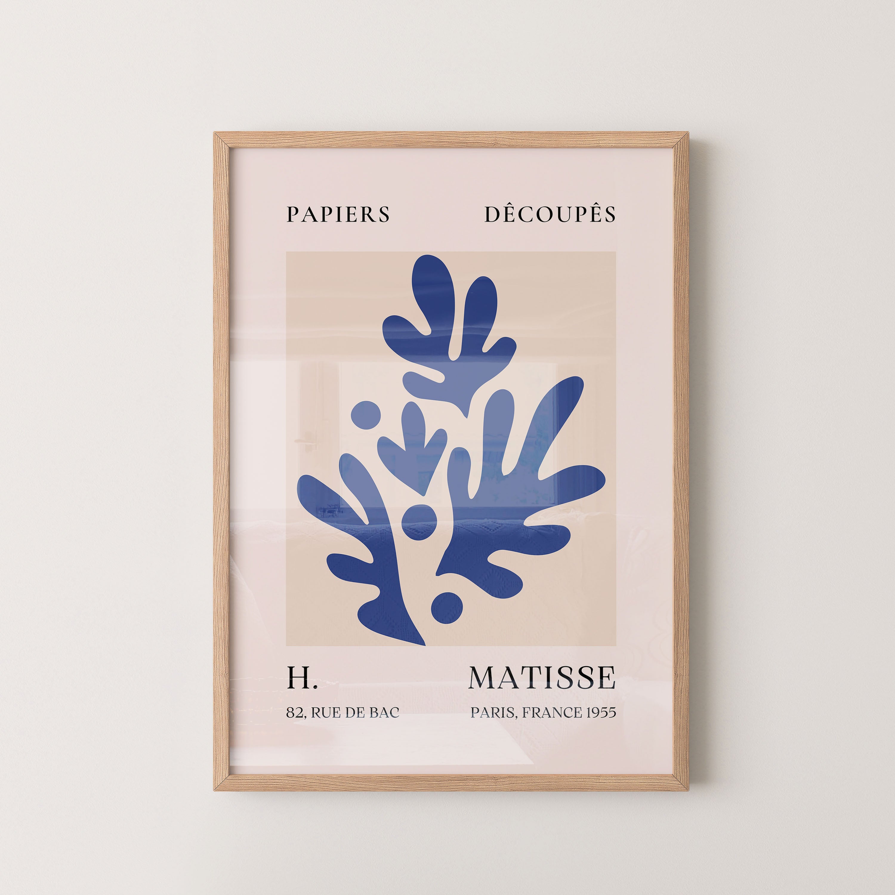 Henri Matisse – Blue Botanical Cut-Out Form (1955)