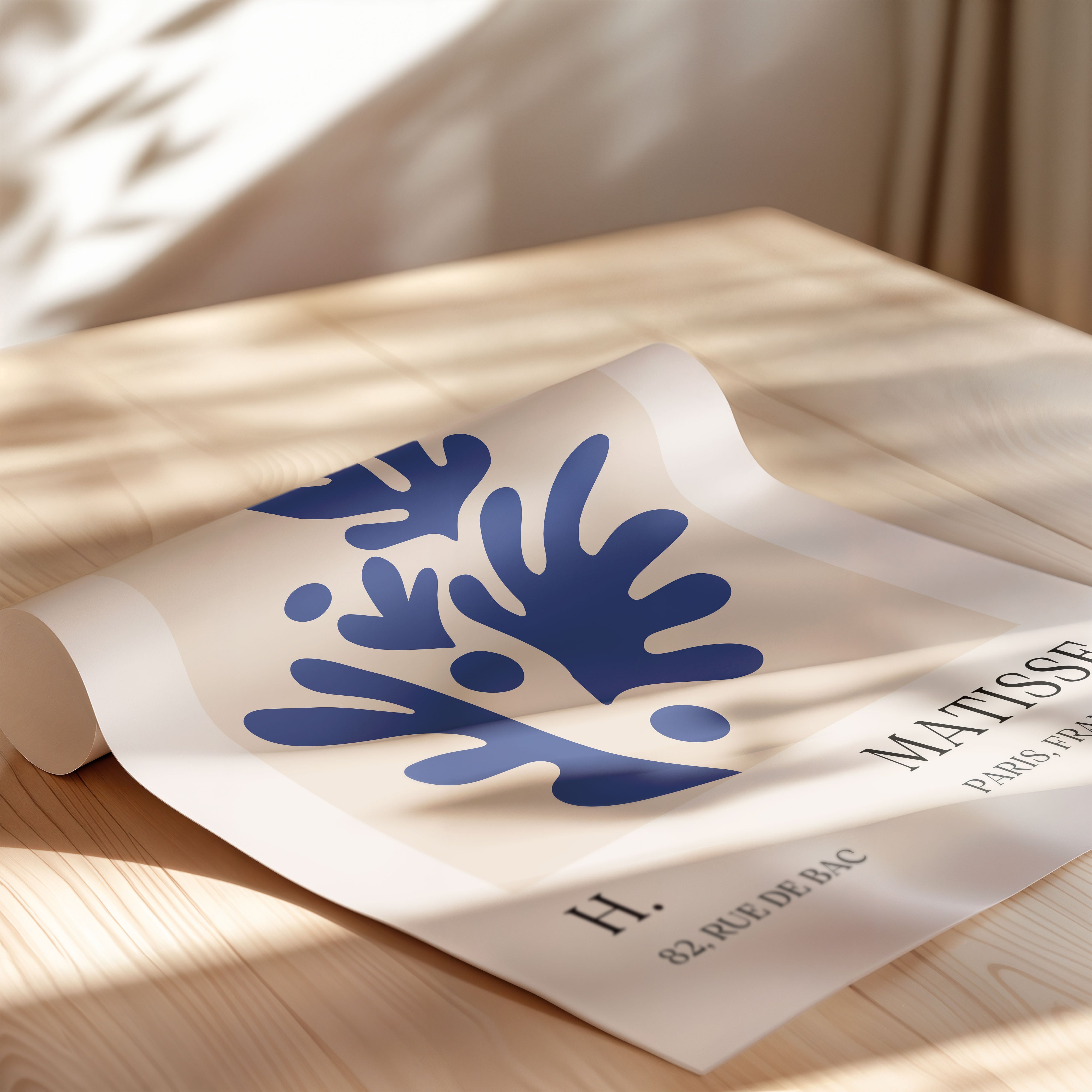 Henri Matisse – Blue Botanical Cut-Out Form (1955)
