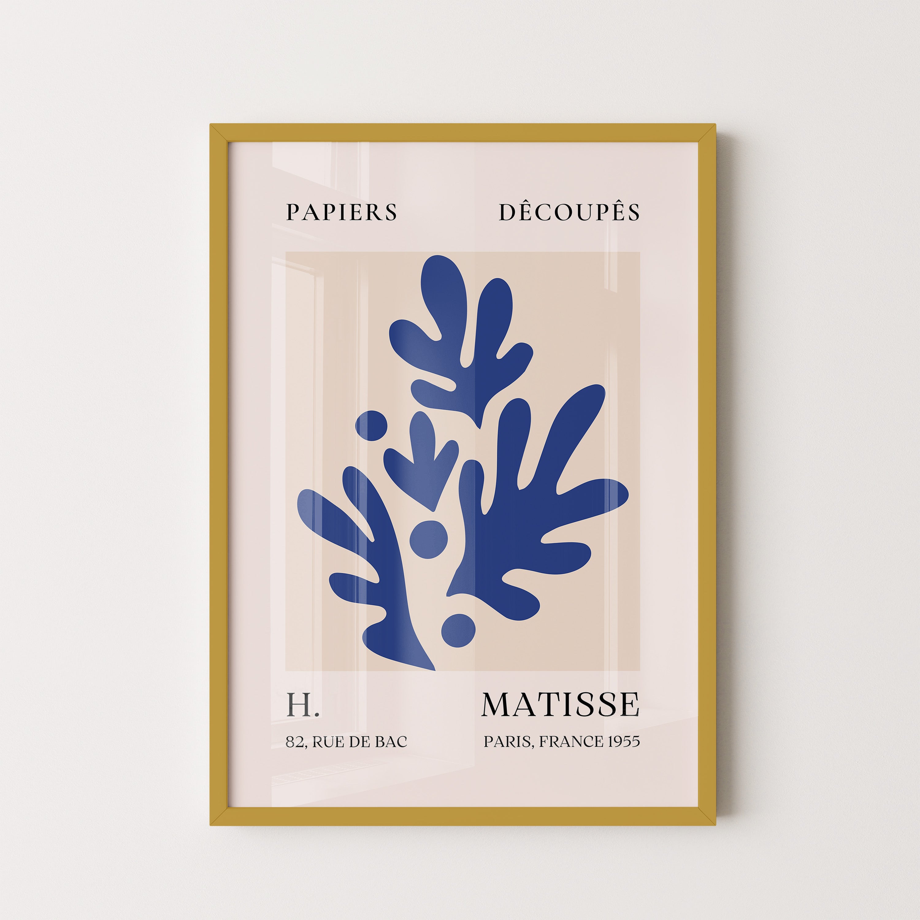 Henri Matisse – Blue Botanical Cut-Out Form (1955)