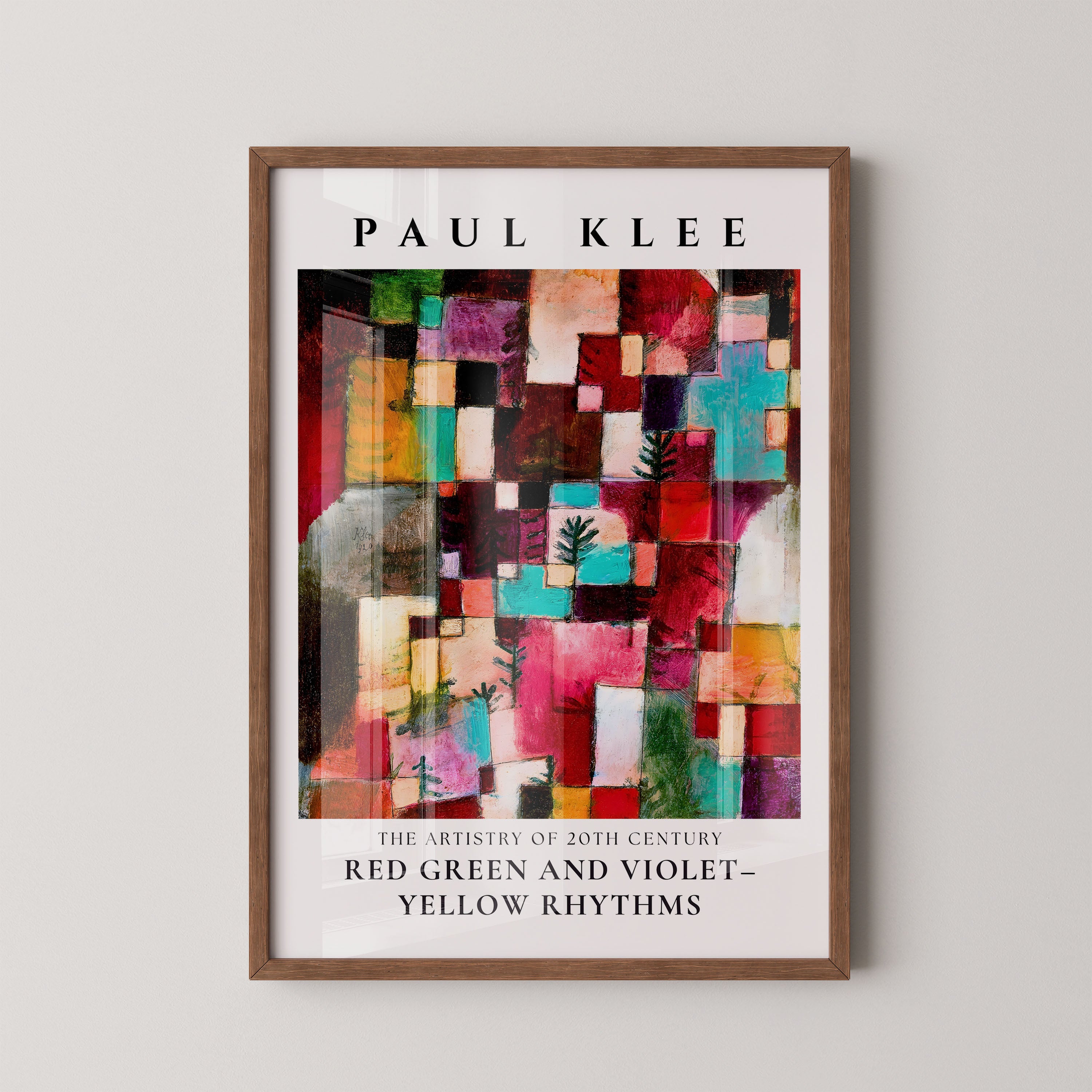 Paul Klee – Red, Green and Violet-Yellow Rhythms