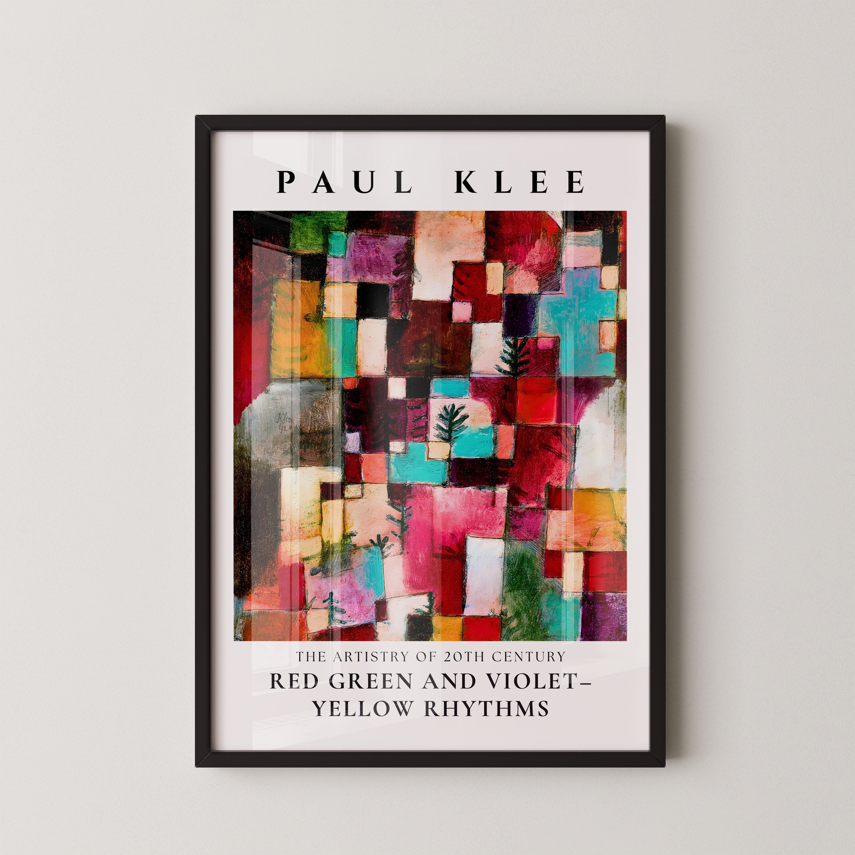 Paul Klee – Red, Green and Violet-Yellow Rhythms