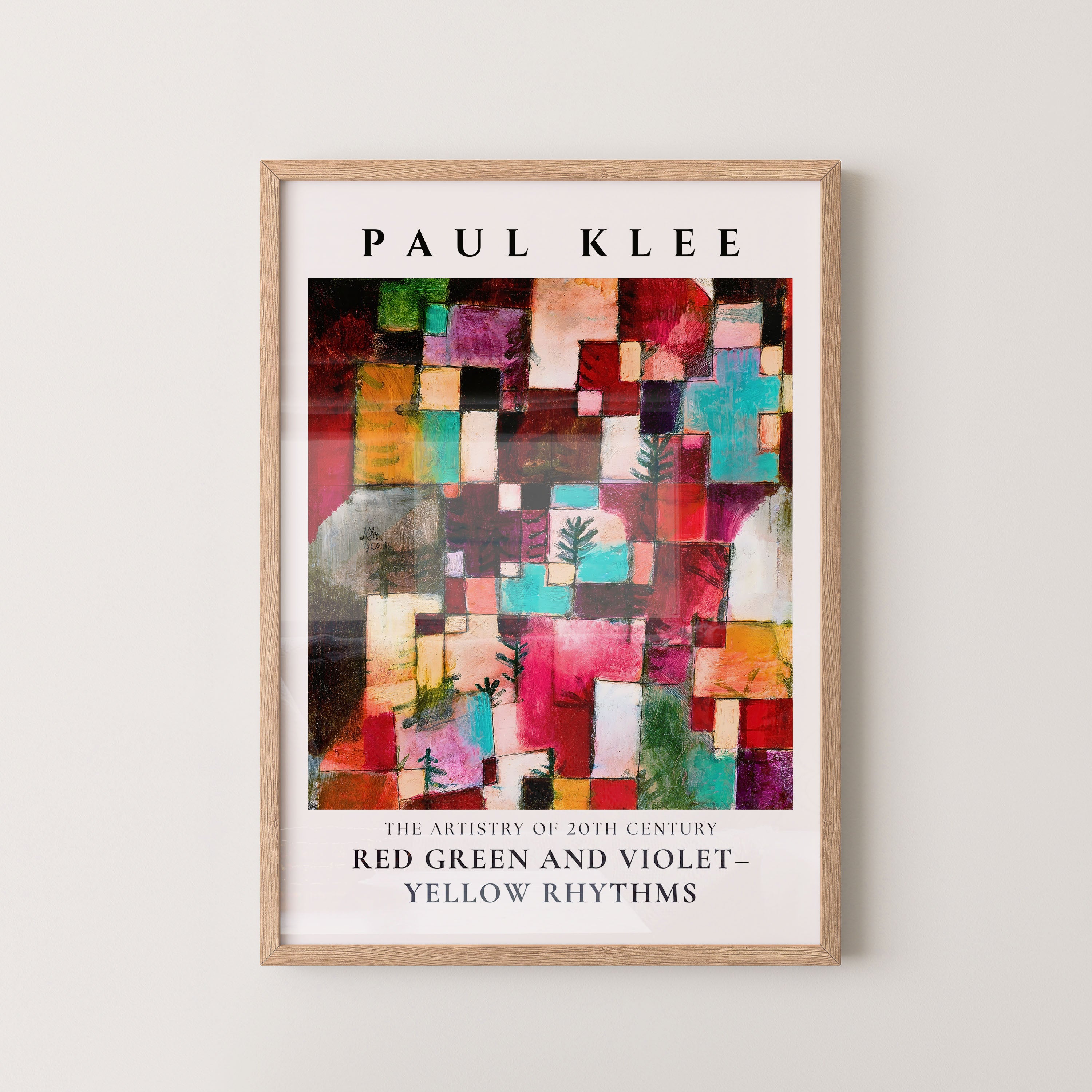 Paul Klee – Red, Green and Violet-Yellow Rhythms