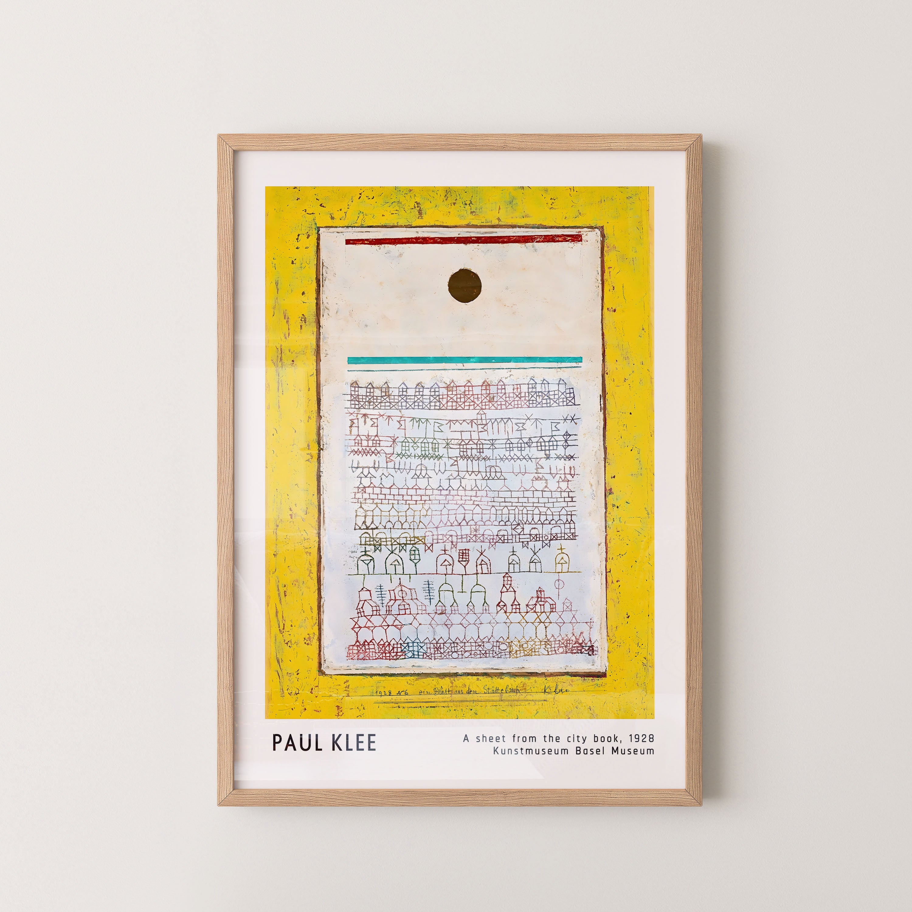 Paul Klee – A Sheet from the City Book (1928)