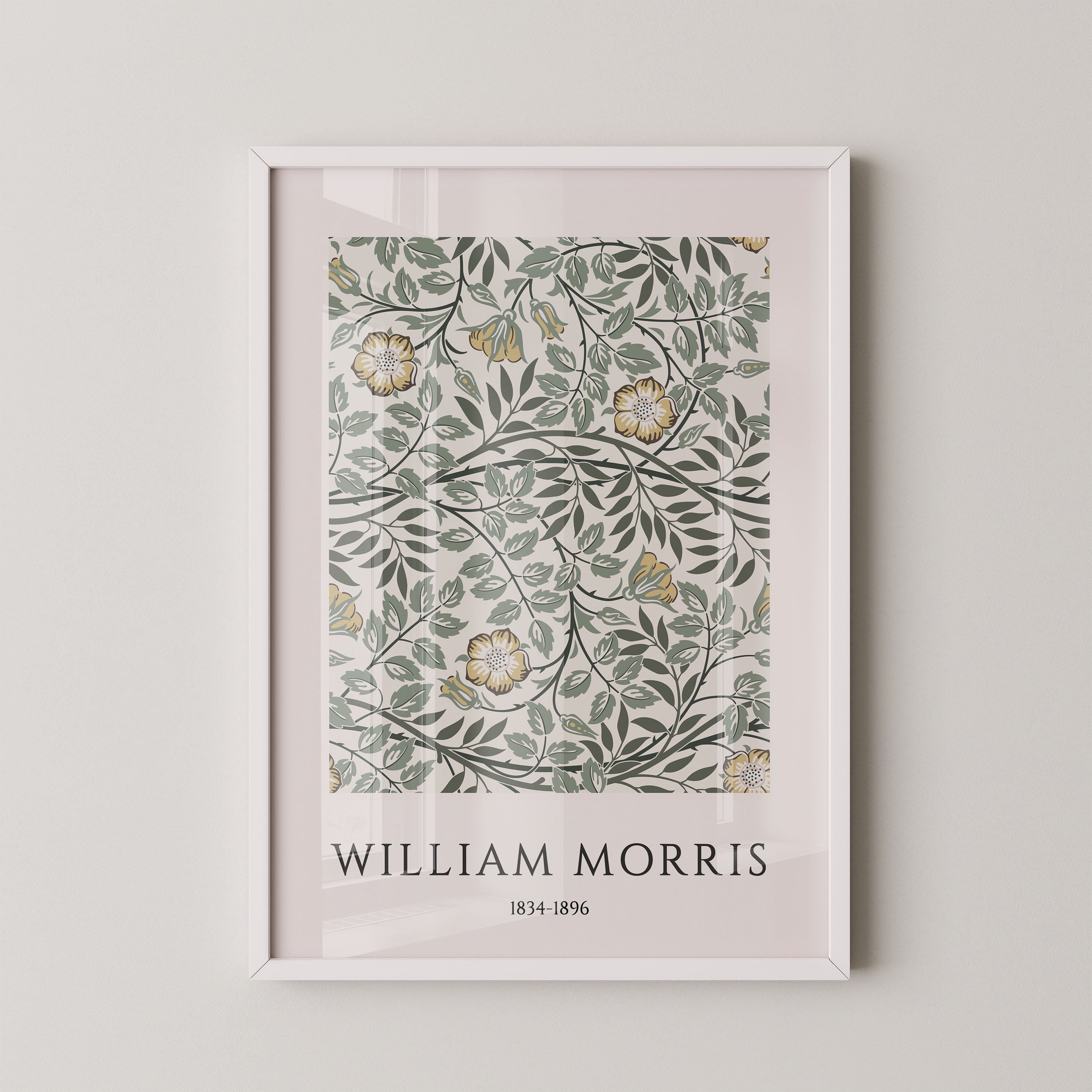 William Morris – Green Floral Vine Pattern