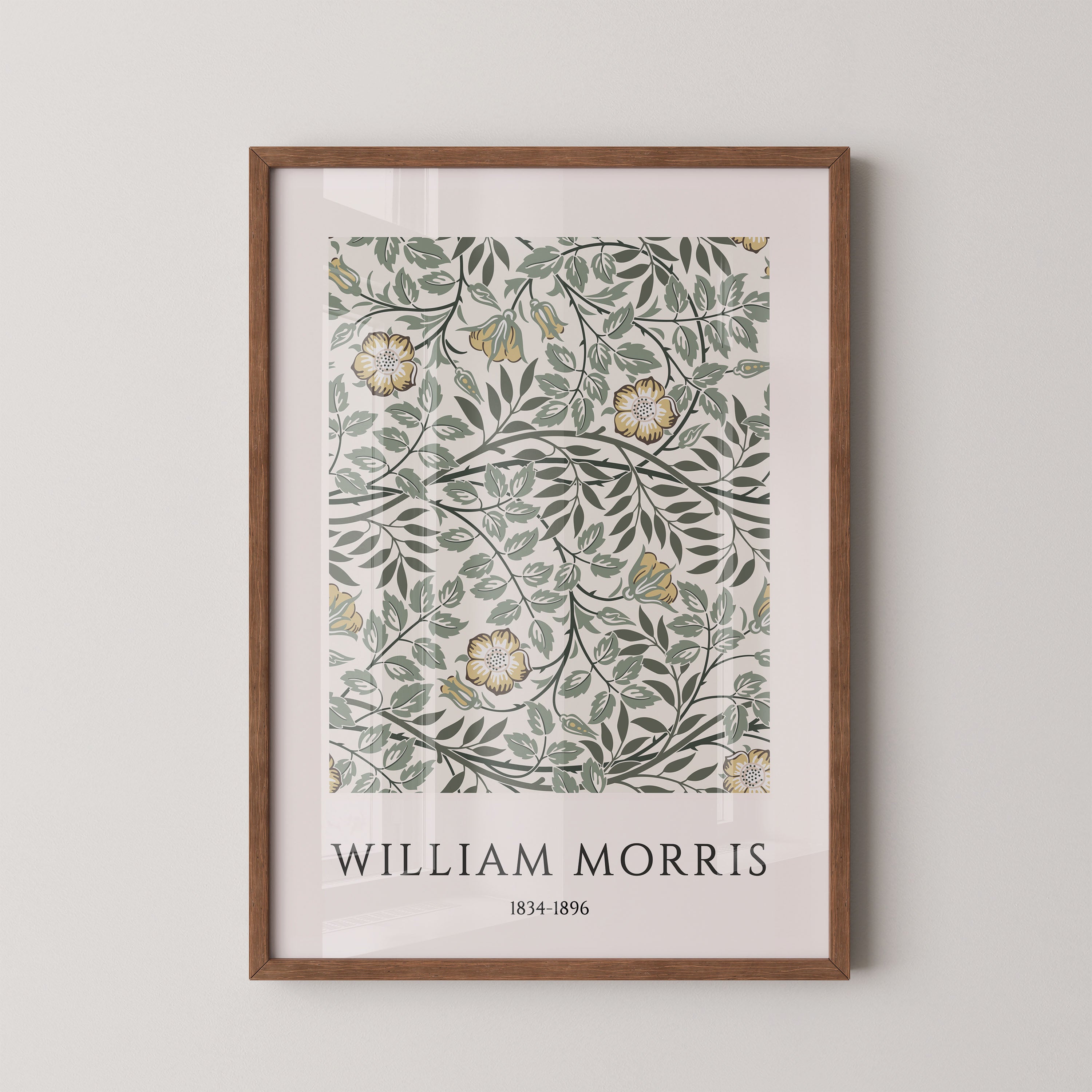 William Morris – Green Floral Vine Pattern
