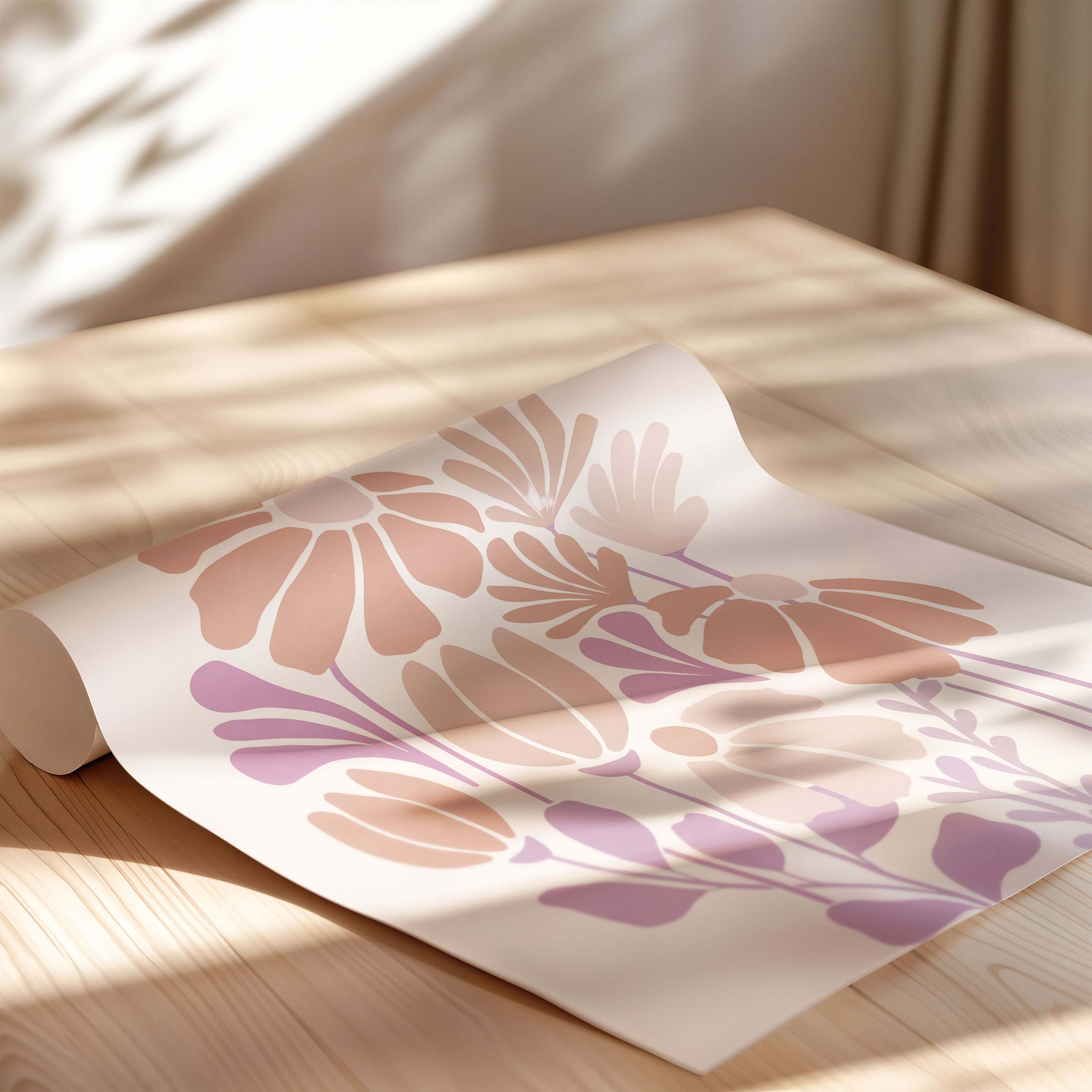 Muted Earth Tone Botanical