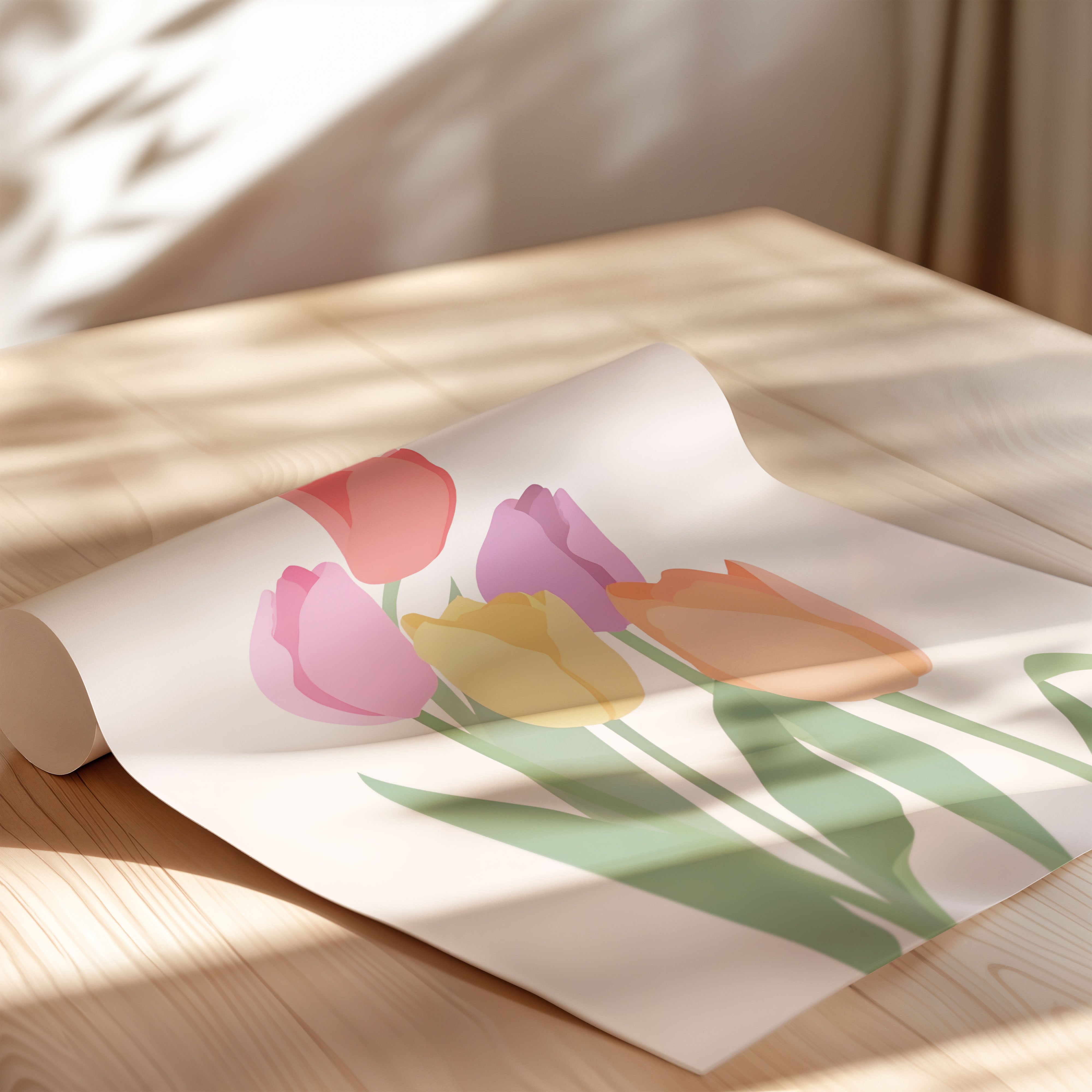 Pastel Tulip Harmony