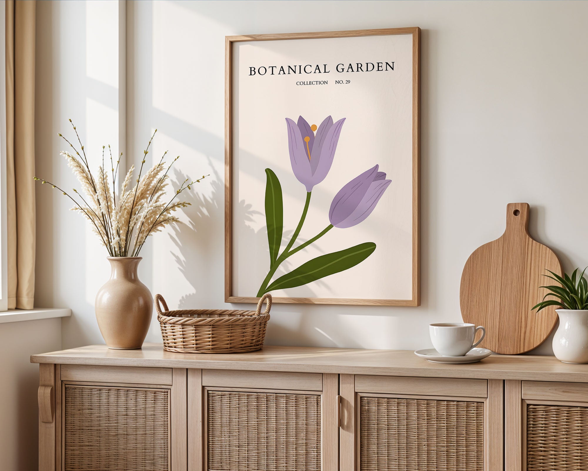 Botanical Garden Lavender Tulip Minimal