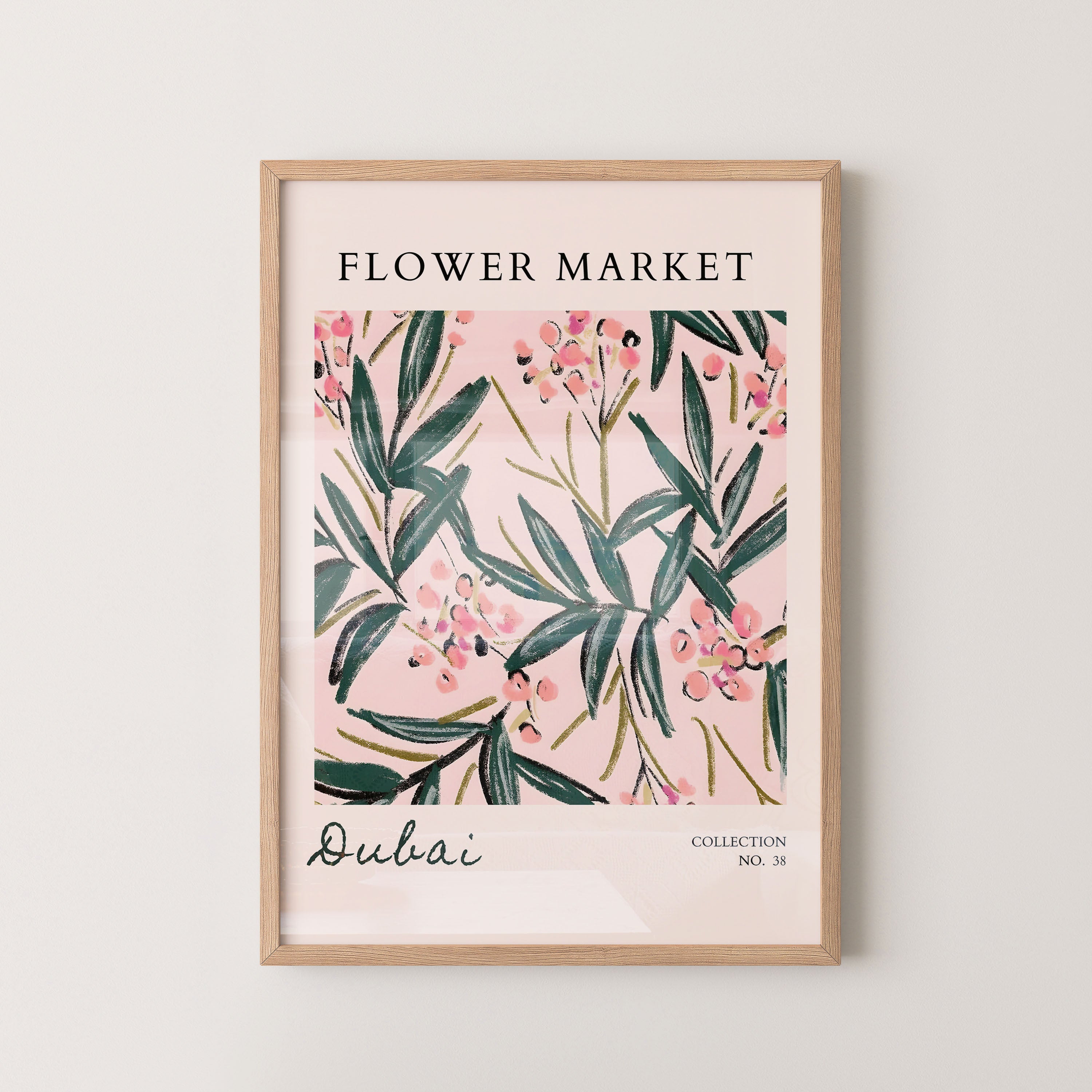 Dubai Botanical Blush Pattern