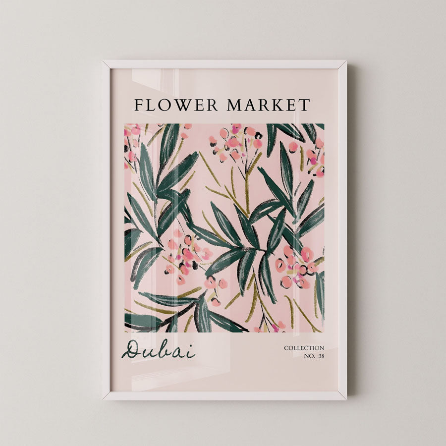 Dubai Botanical Blush Pattern