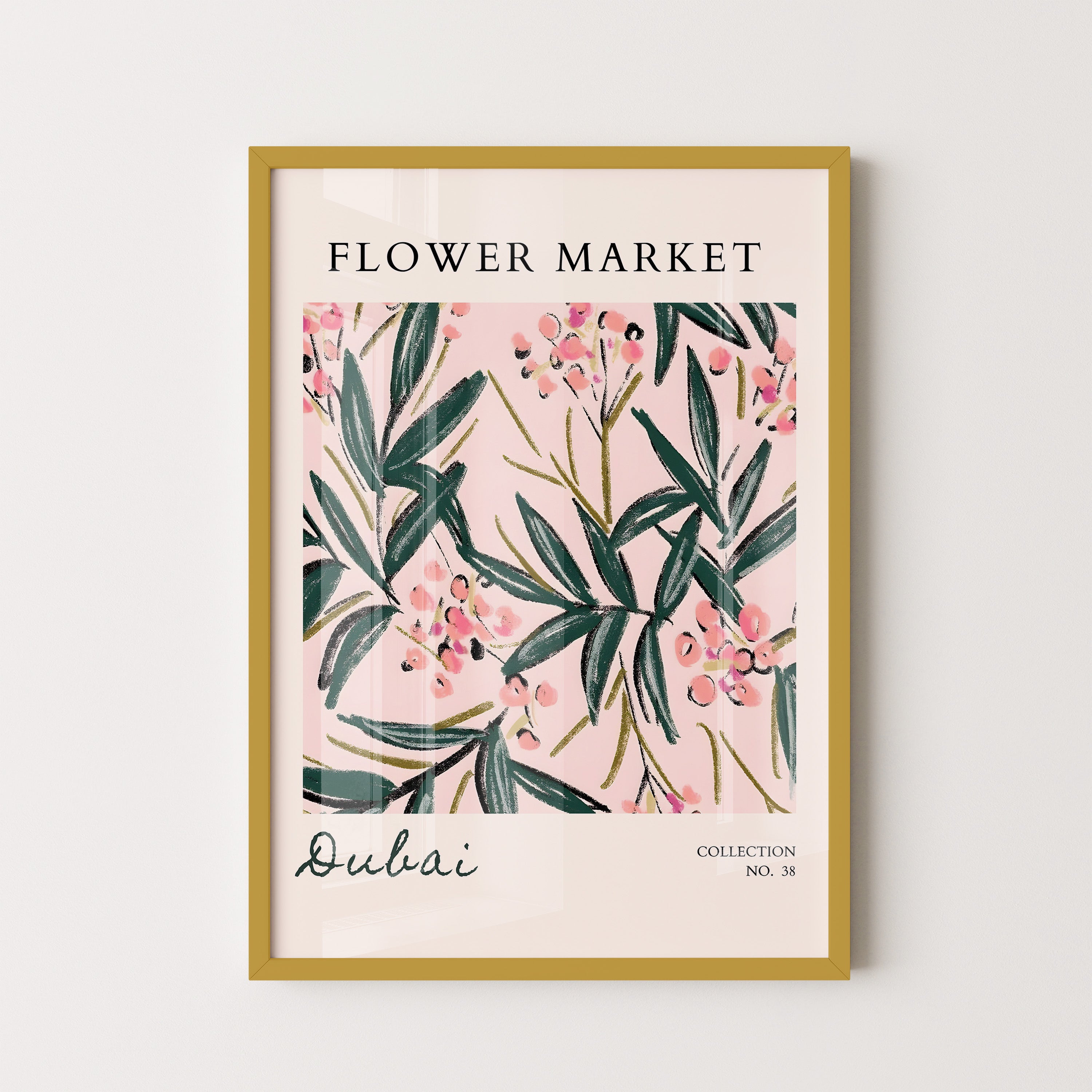 Dubai Botanical Blush Pattern