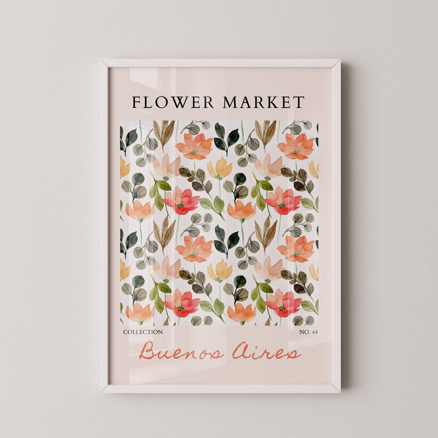 BueNo Borders Aires Soft Floral Natural Pattern