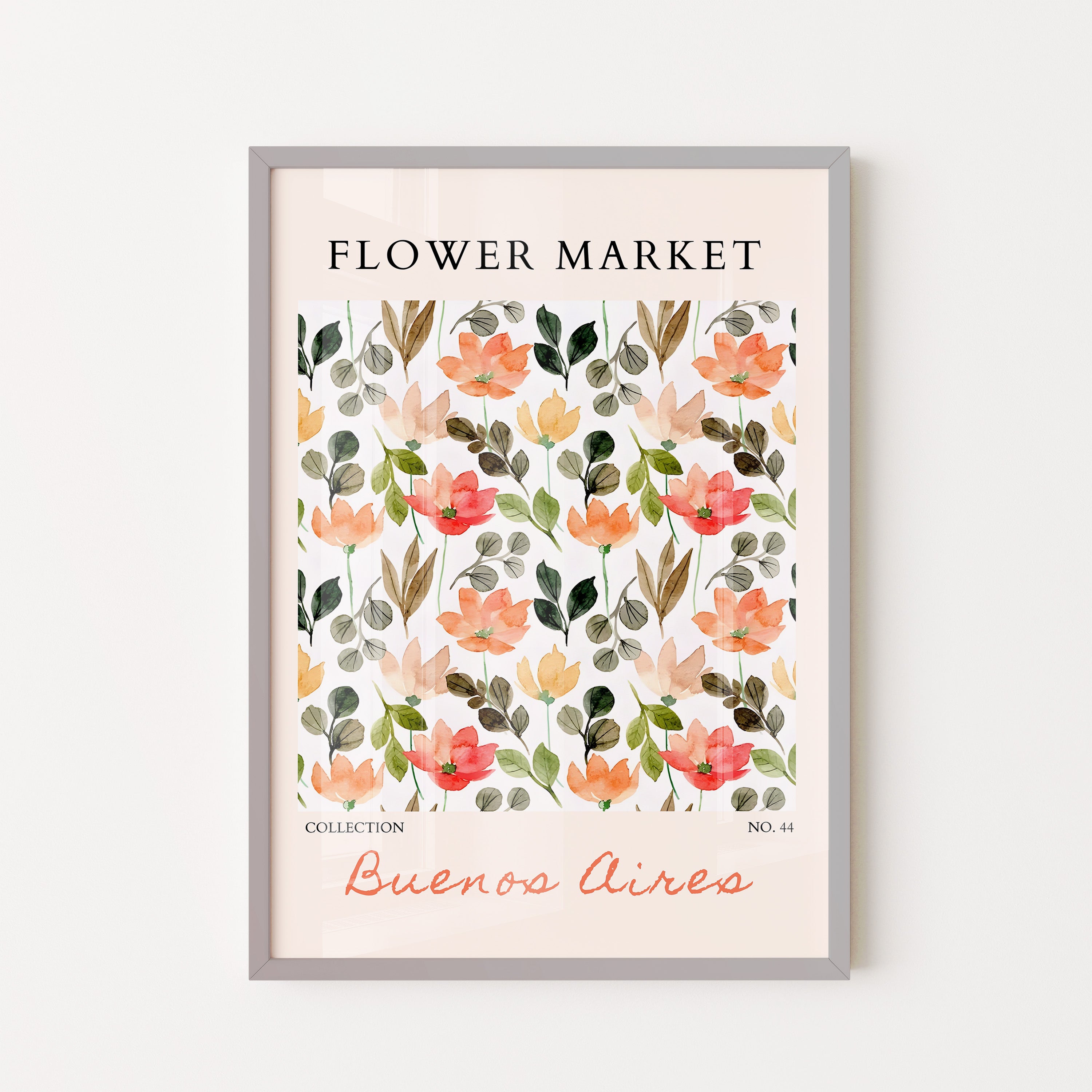 BueNo Borders Aires Soft Floral Natural Pattern