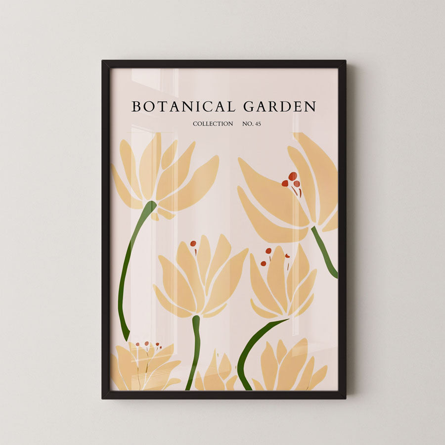 Botanical Garden Golden Floral Minimal