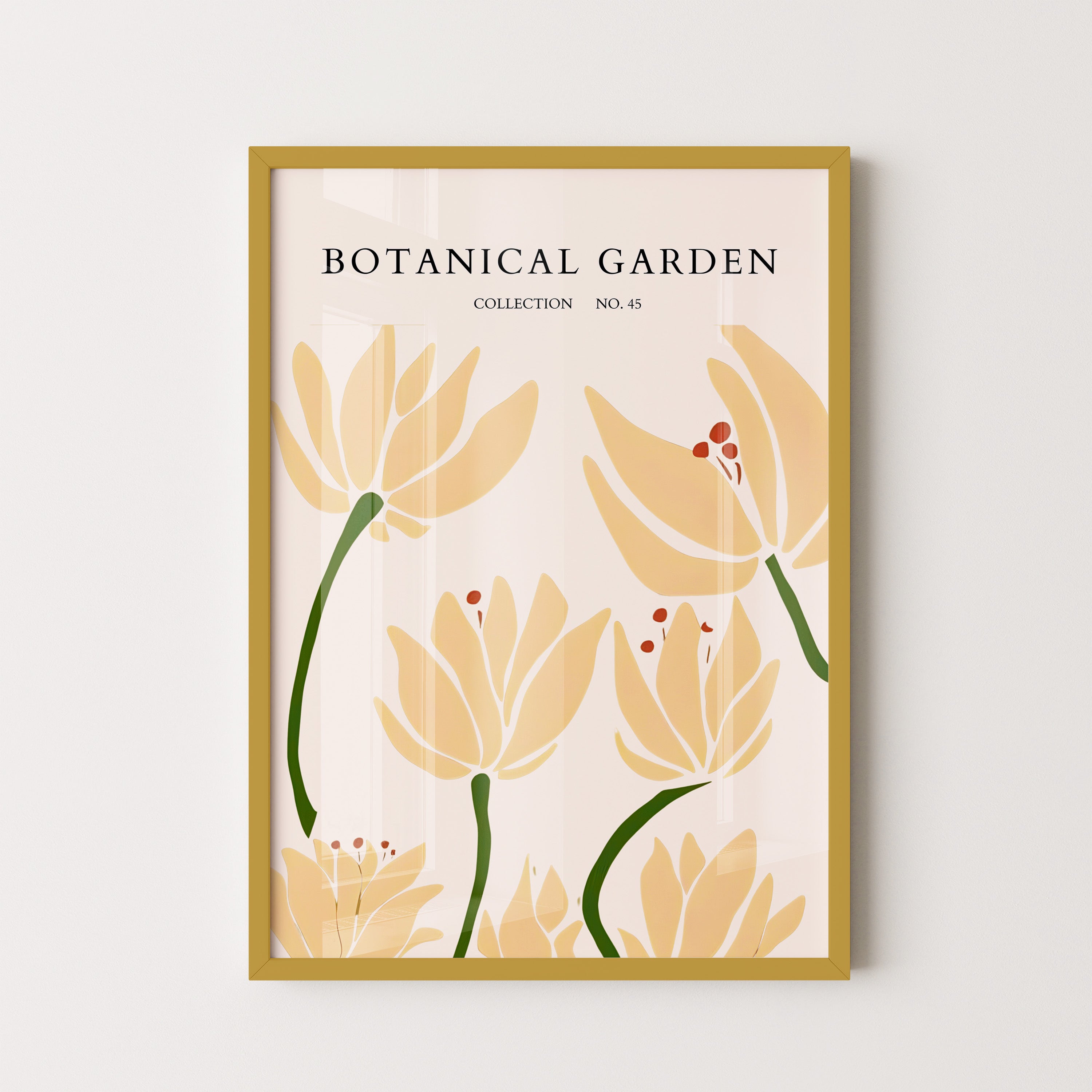 Botanical Garden Golden Floral Minimal