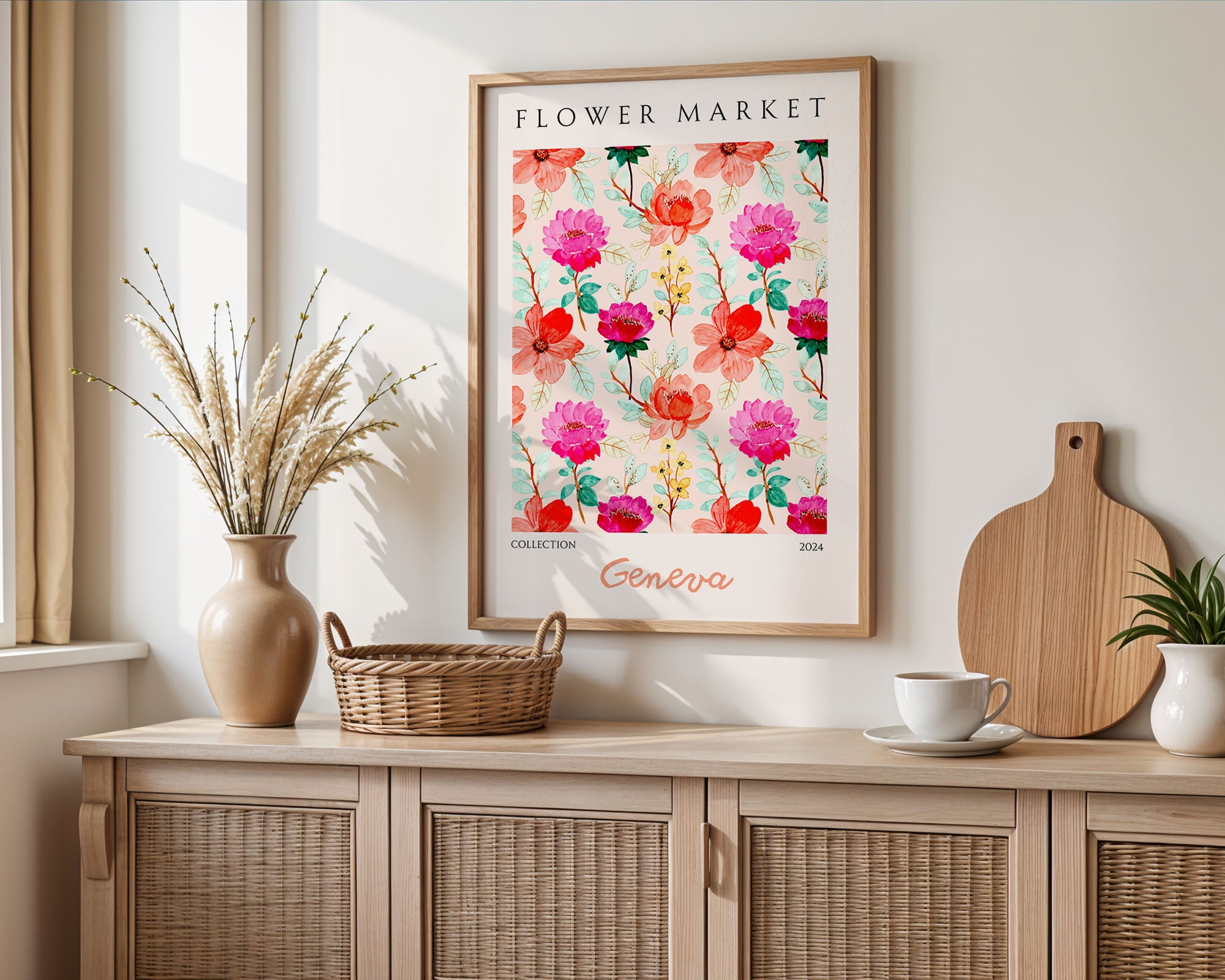 Geneva Floral Vibrant Pattern