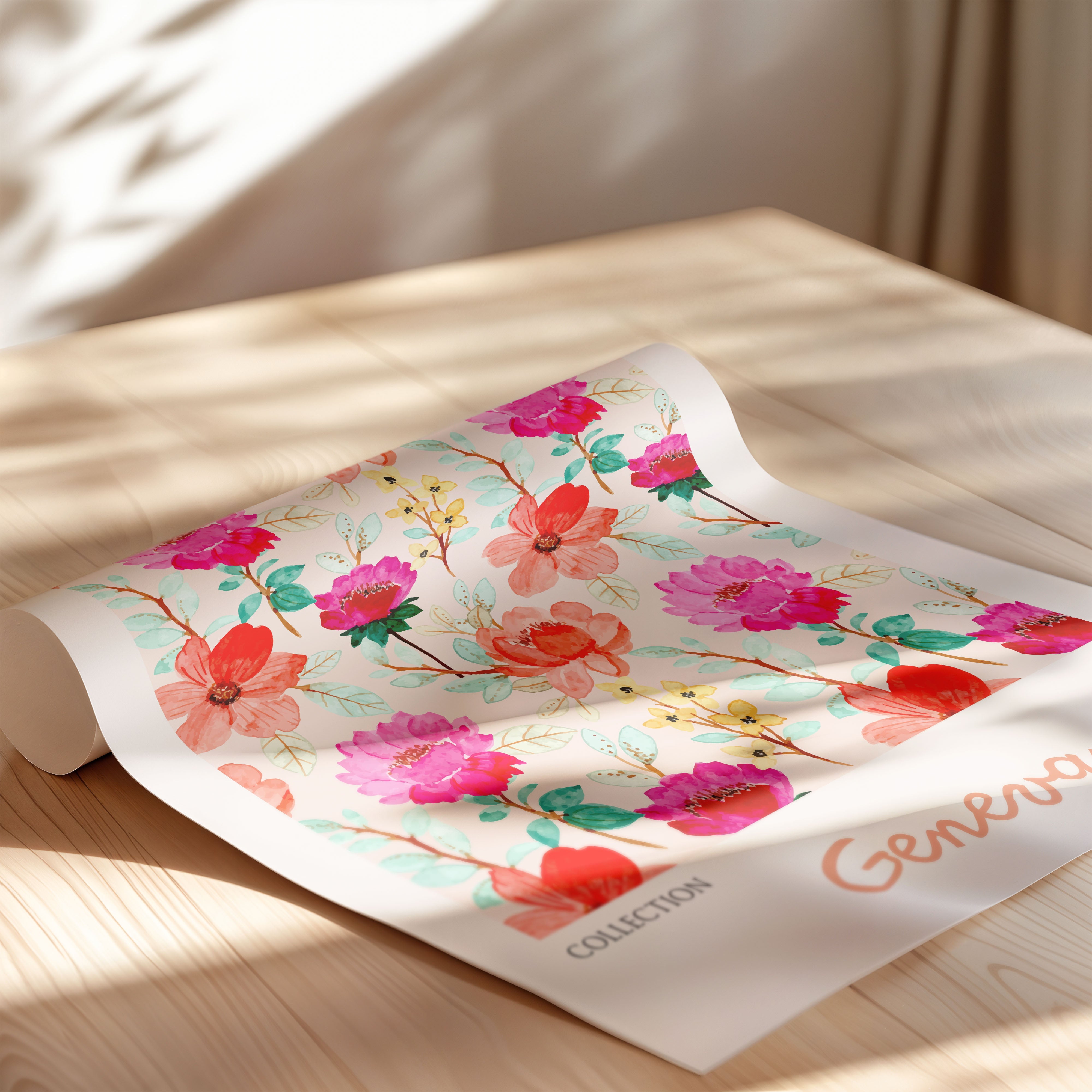 Geneva Floral Vibrant Pattern