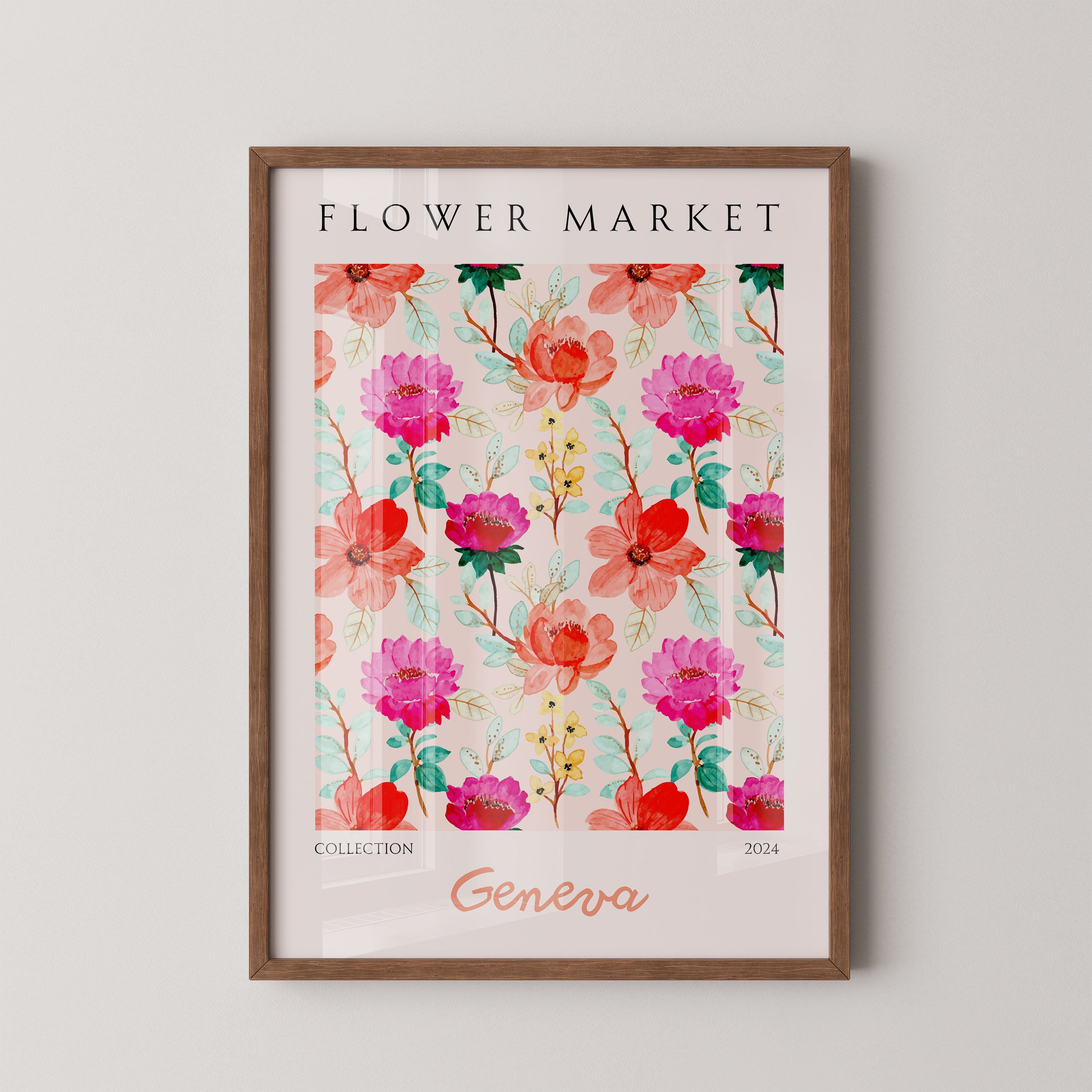 Geneva Floral Vibrant Pattern
