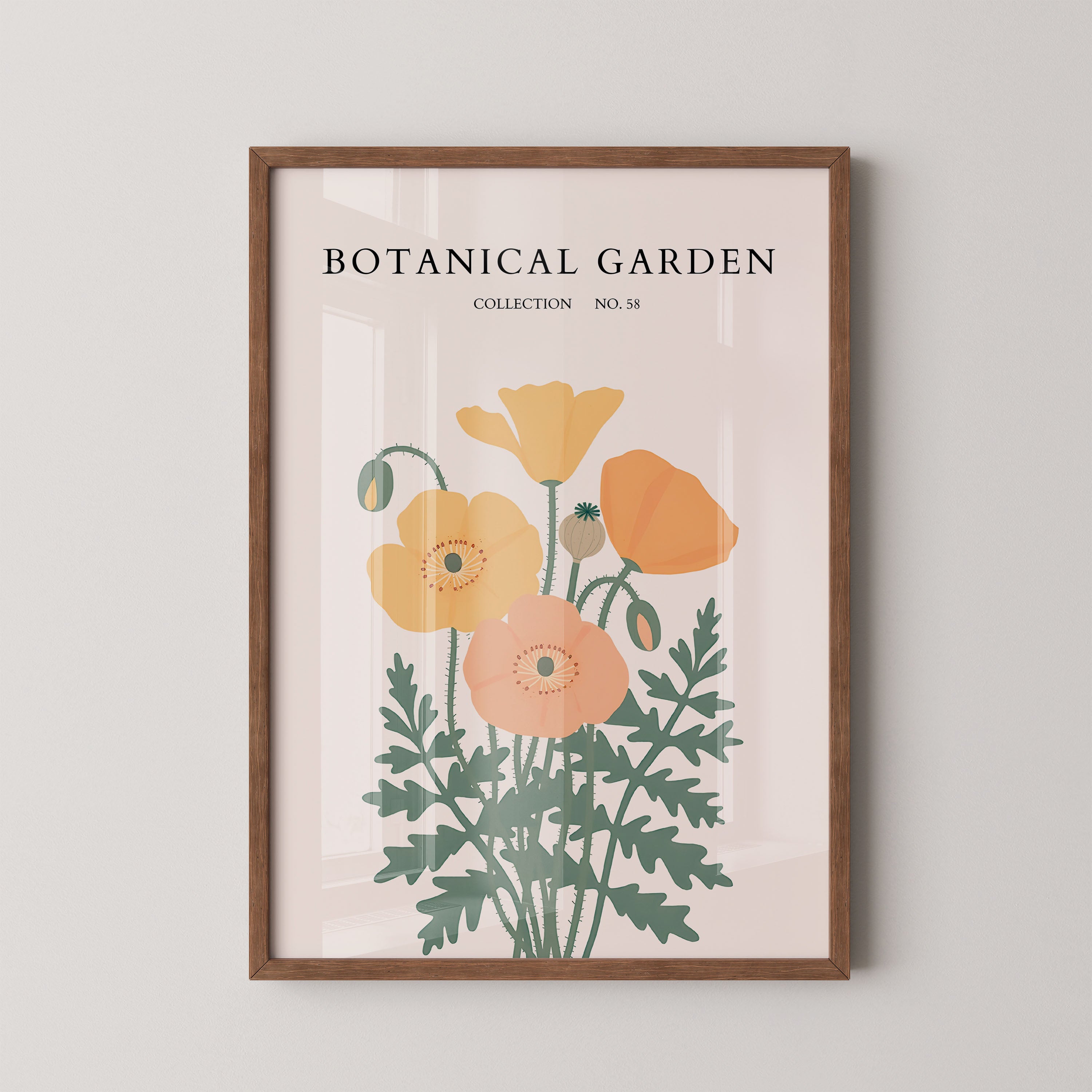 Botanical Garden Warm Poppy Form