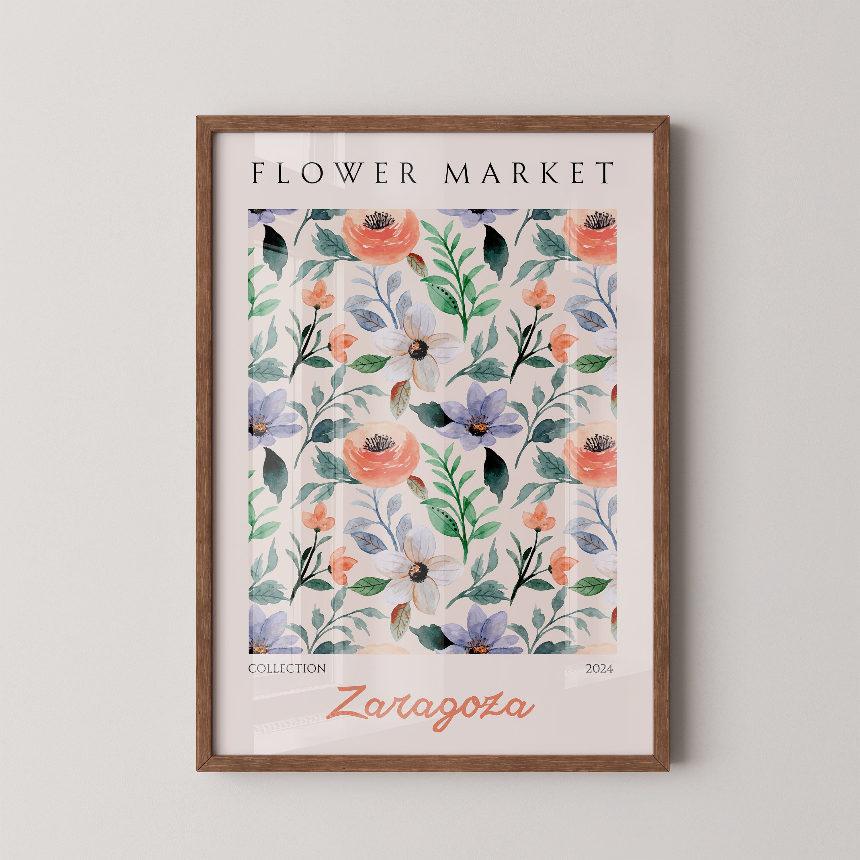 Soft Botanical Floral Pattern