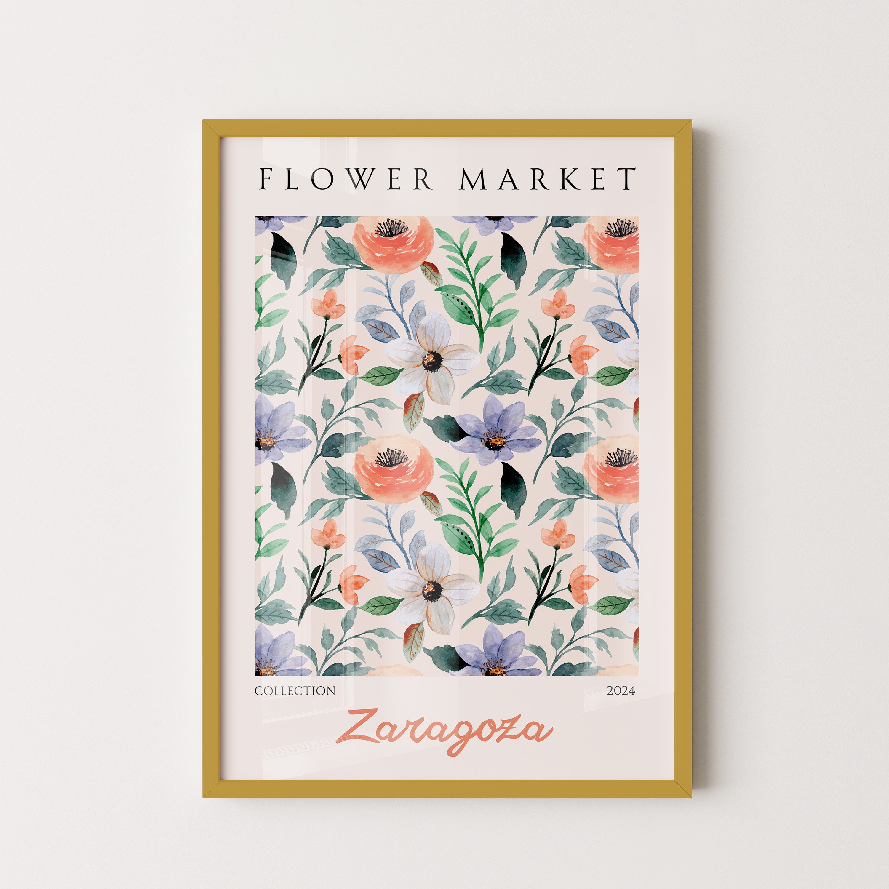 Soft Botanical Floral Pattern