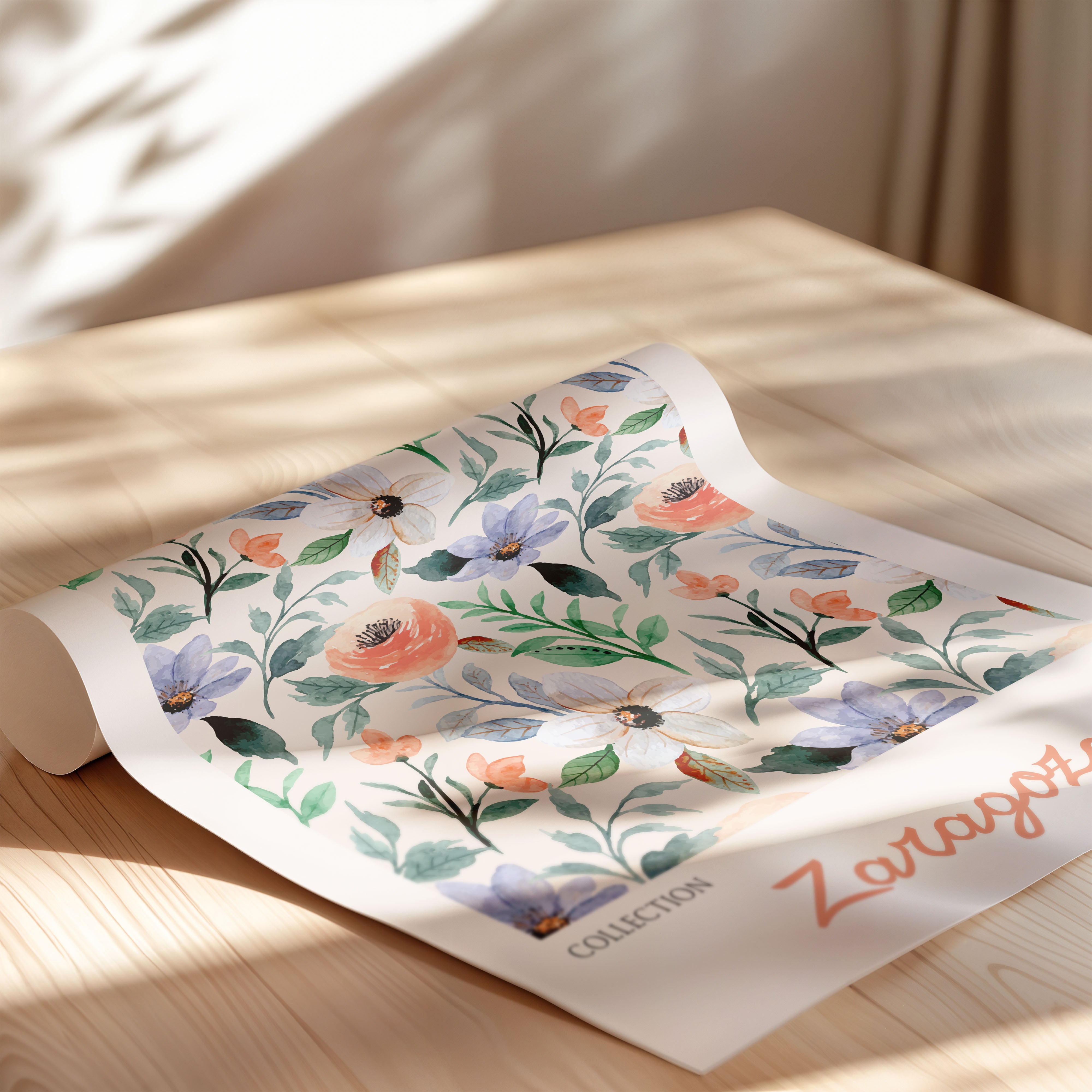 Soft Botanical Floral Pattern