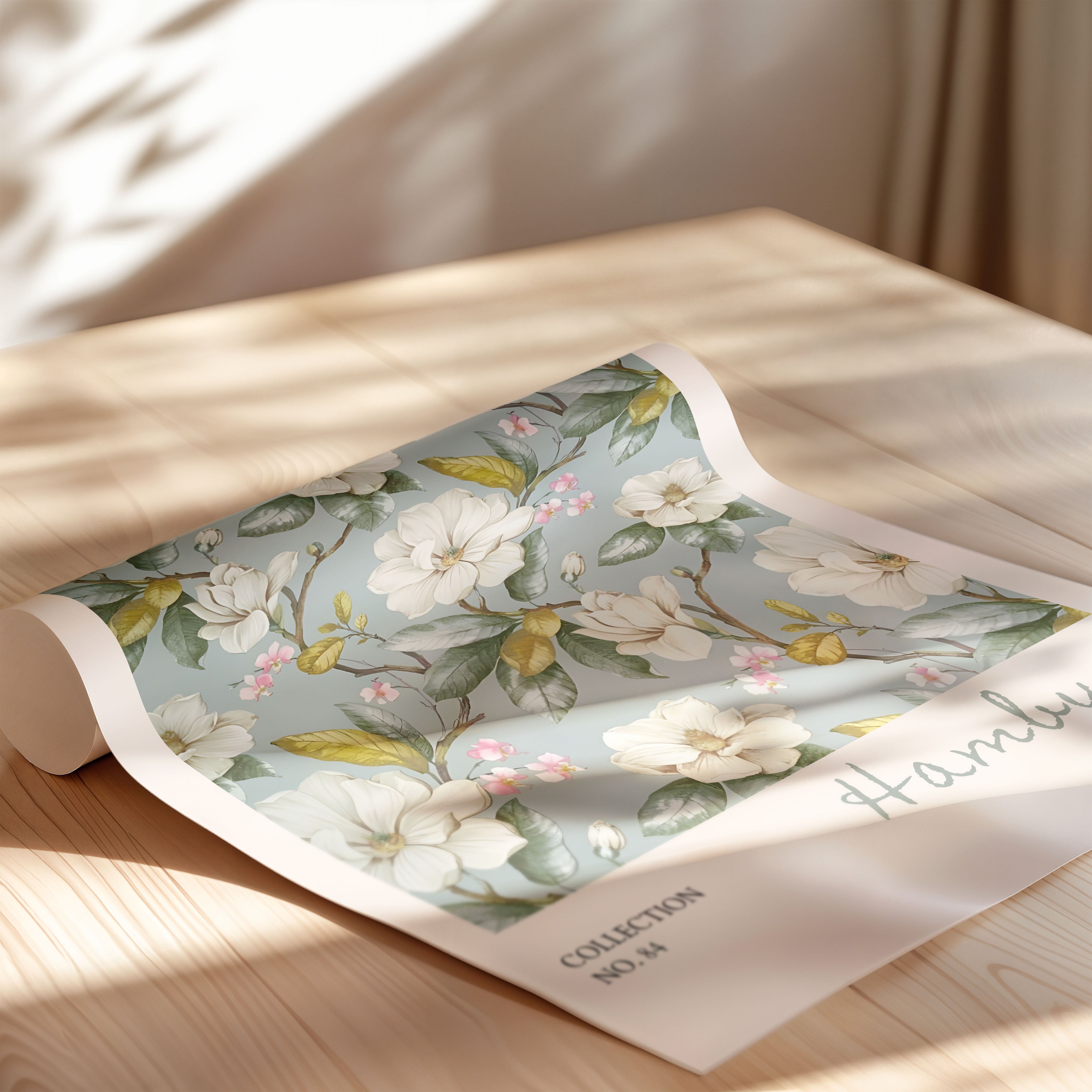 Soft Botanical Floral Pattern