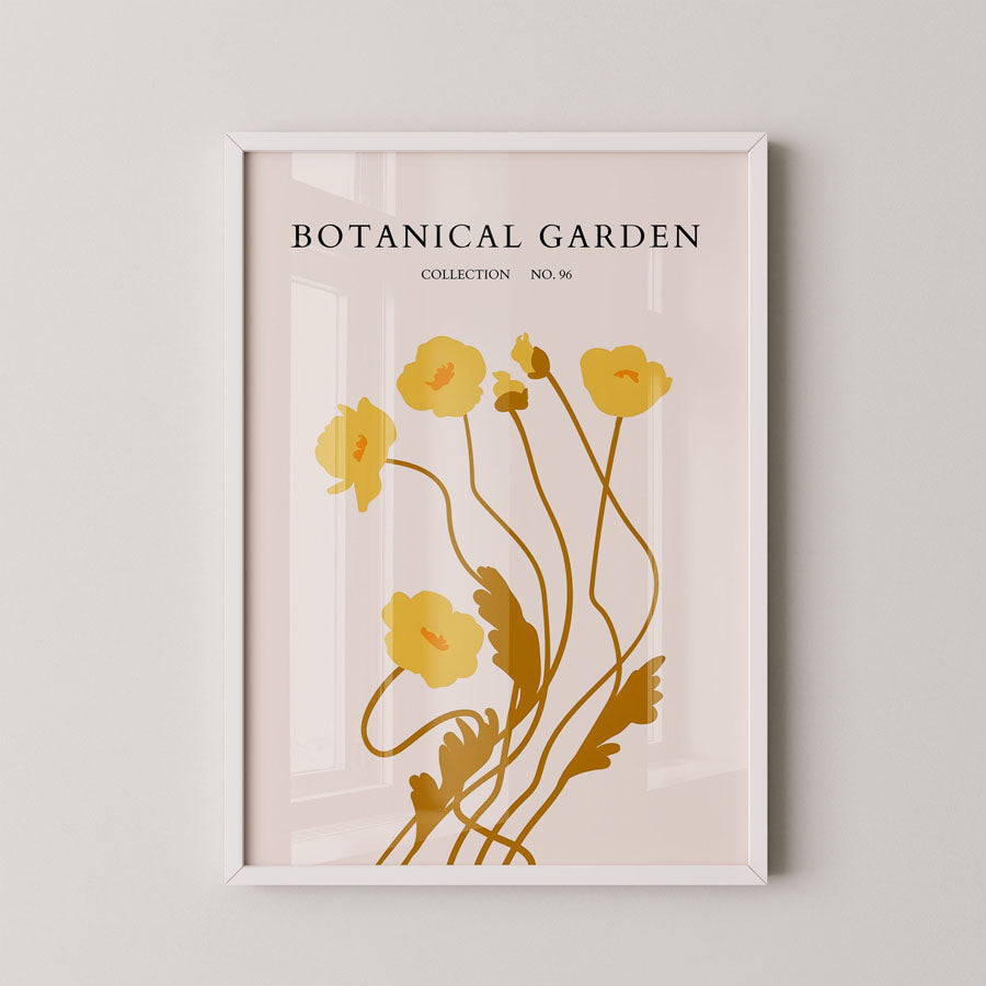 Golden Botanical Bloom