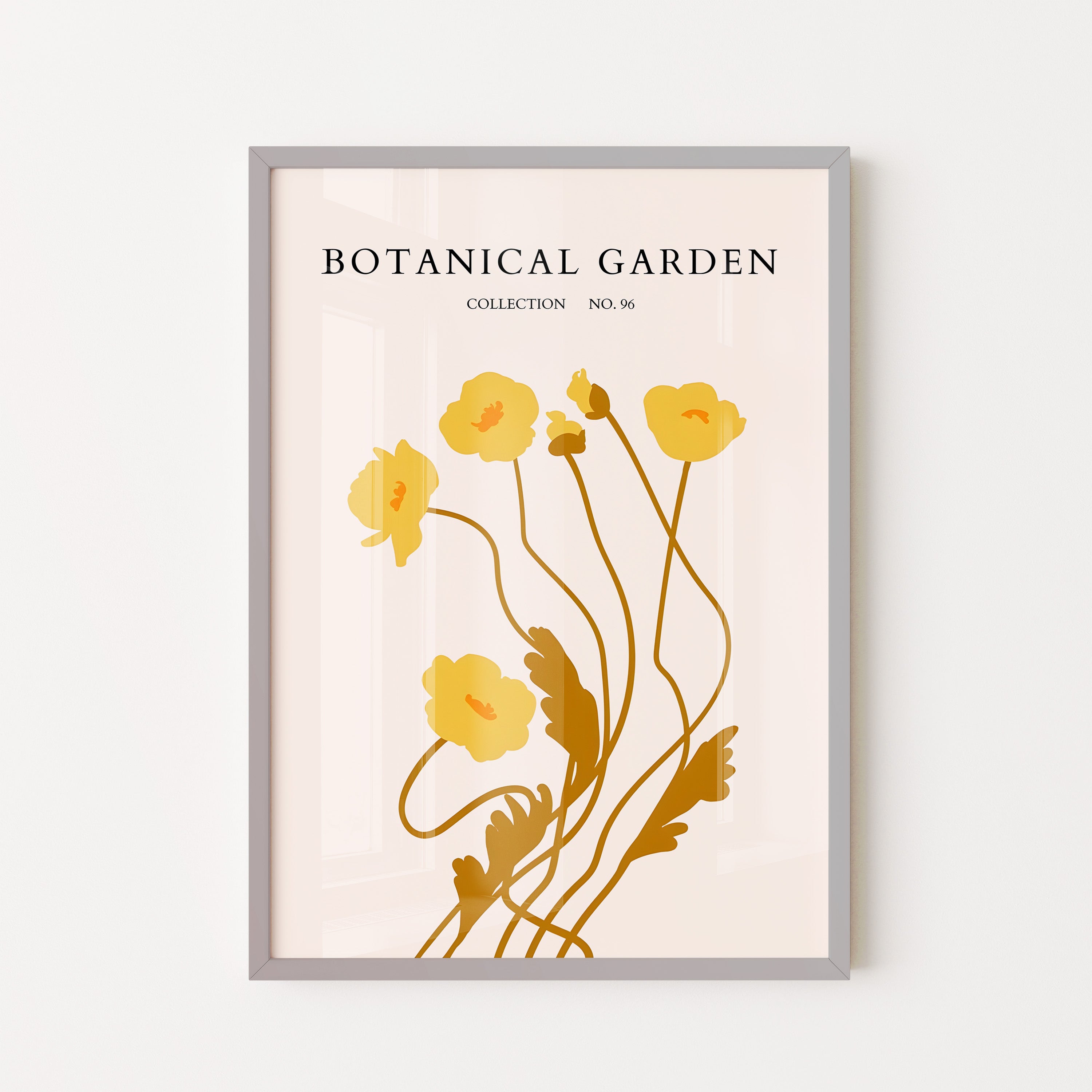 Golden Botanical Bloom