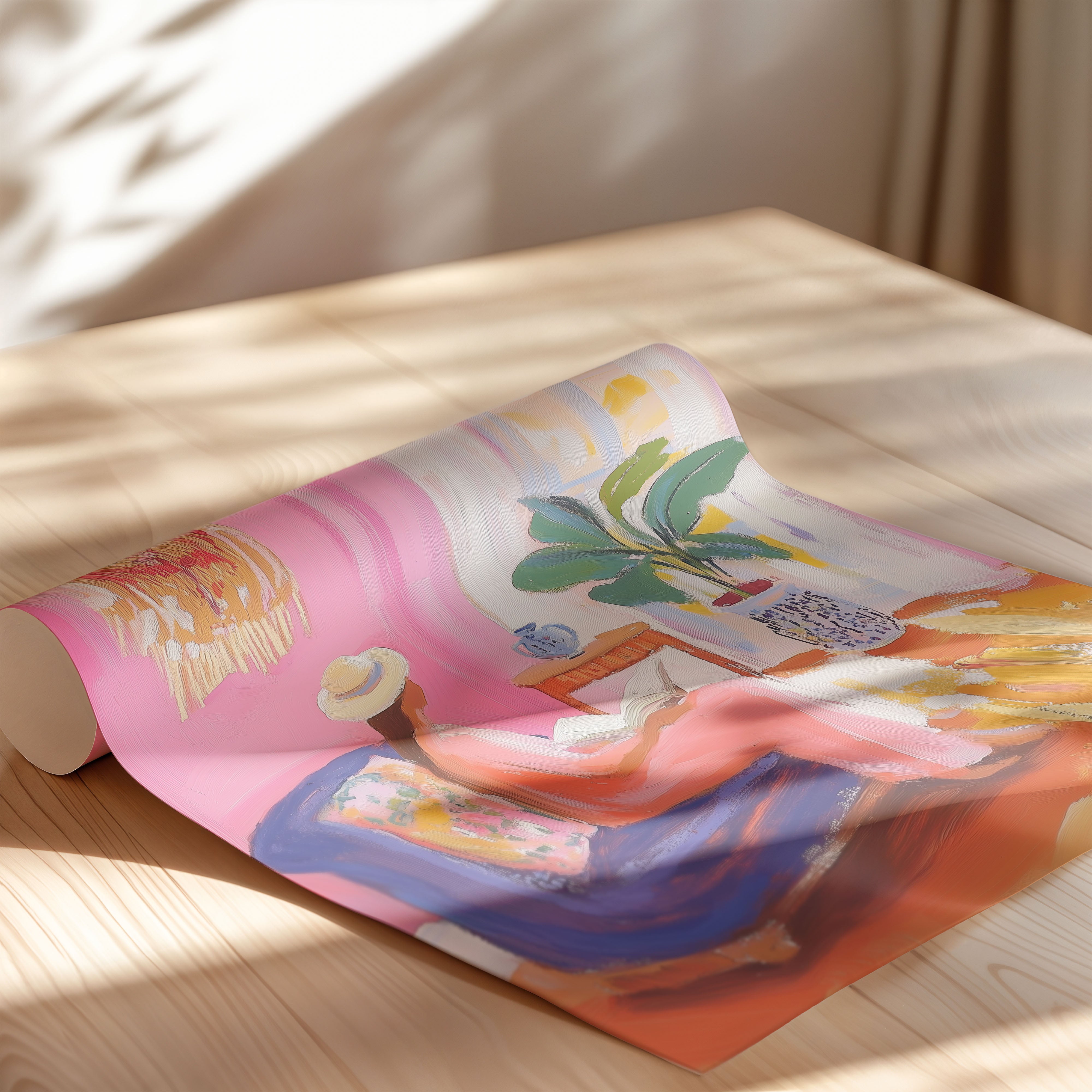 Sunlit Reading Room