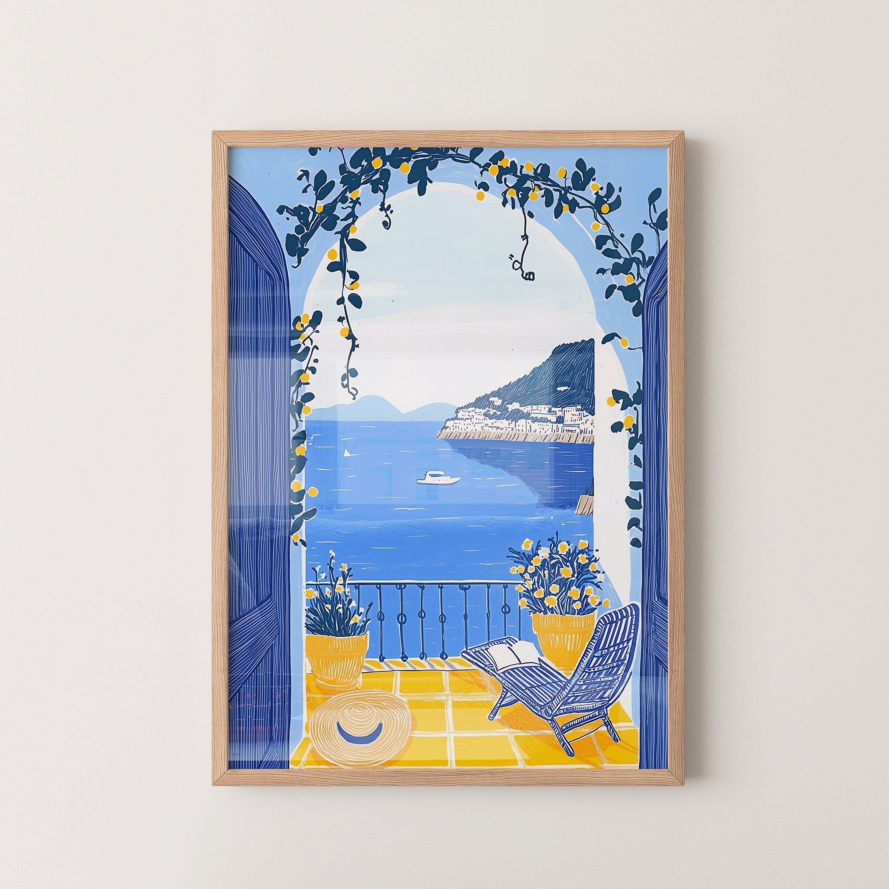 Sunlit Mediterranean Balcony View