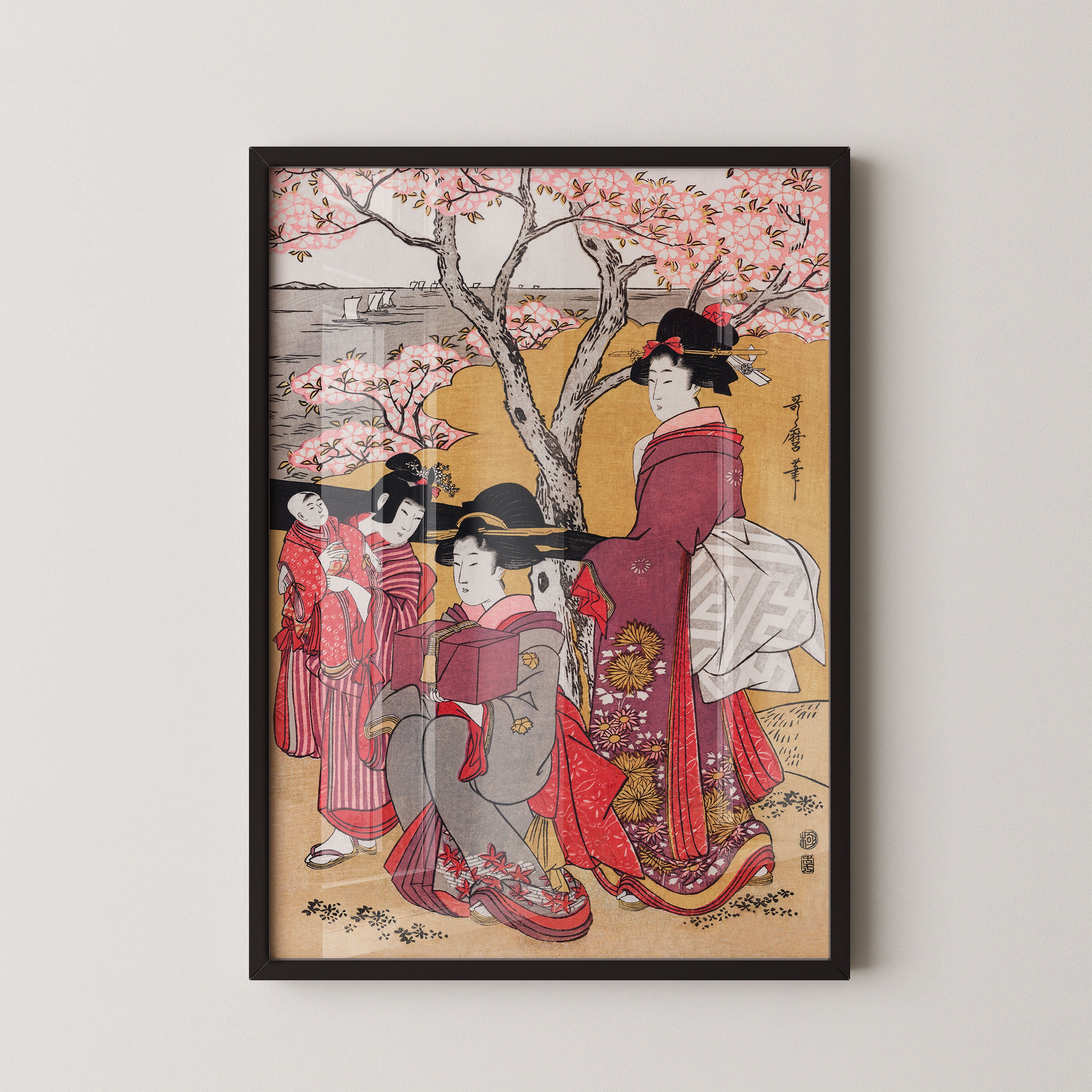 Spring Gathering Under Blossoms