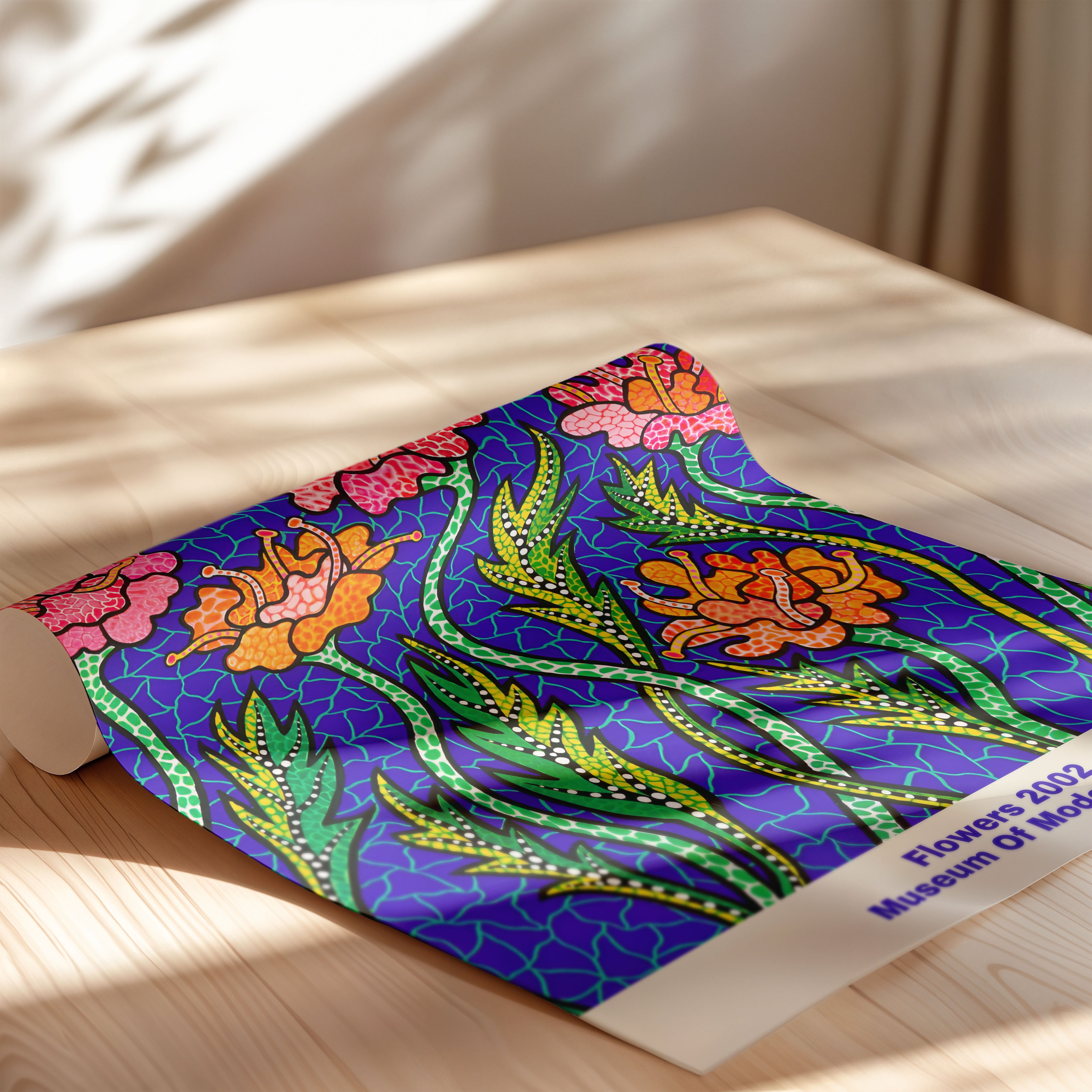 Japanese Art Print – Floral Exhibition Poster