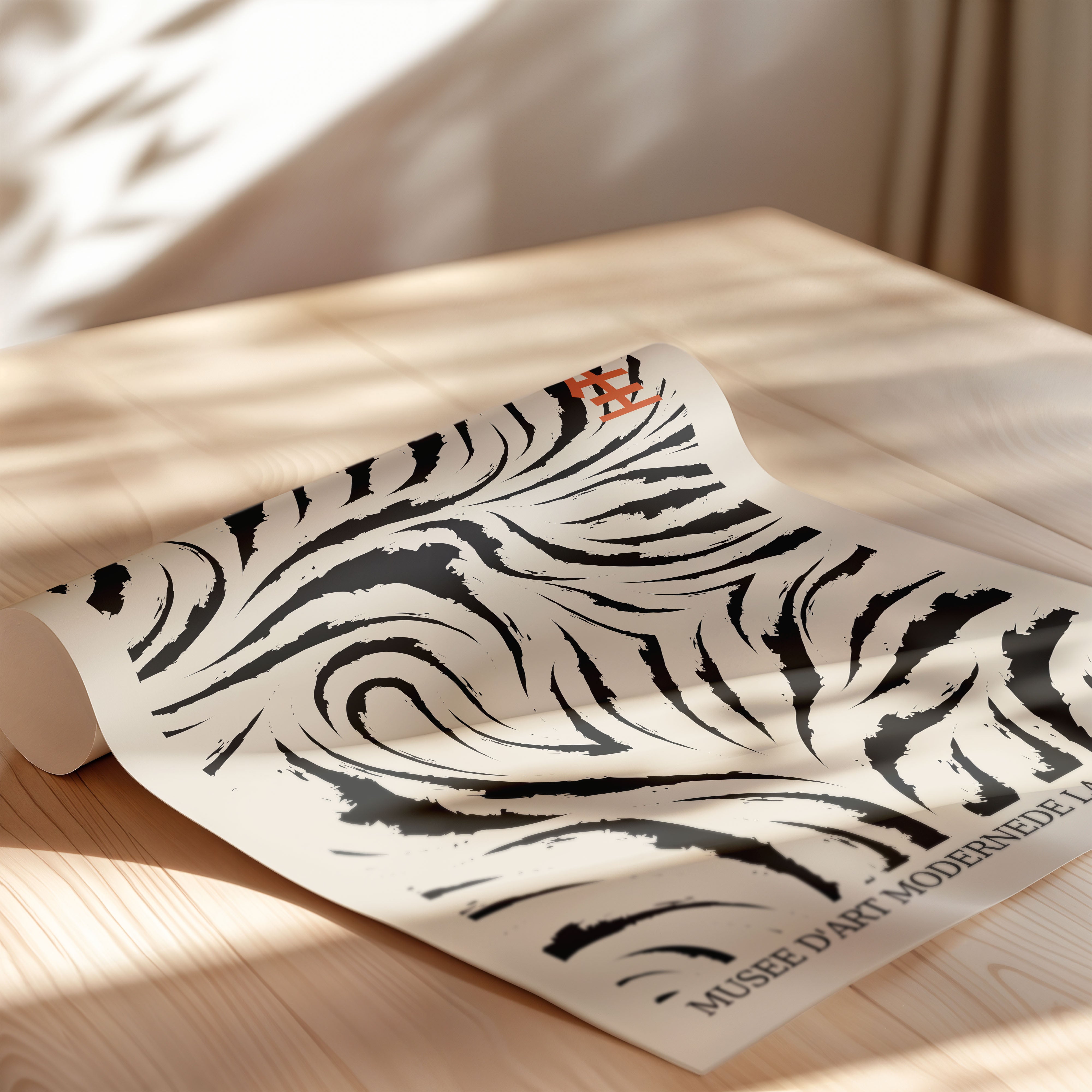 Japanese Art Print – Abstract Exhibition Poster