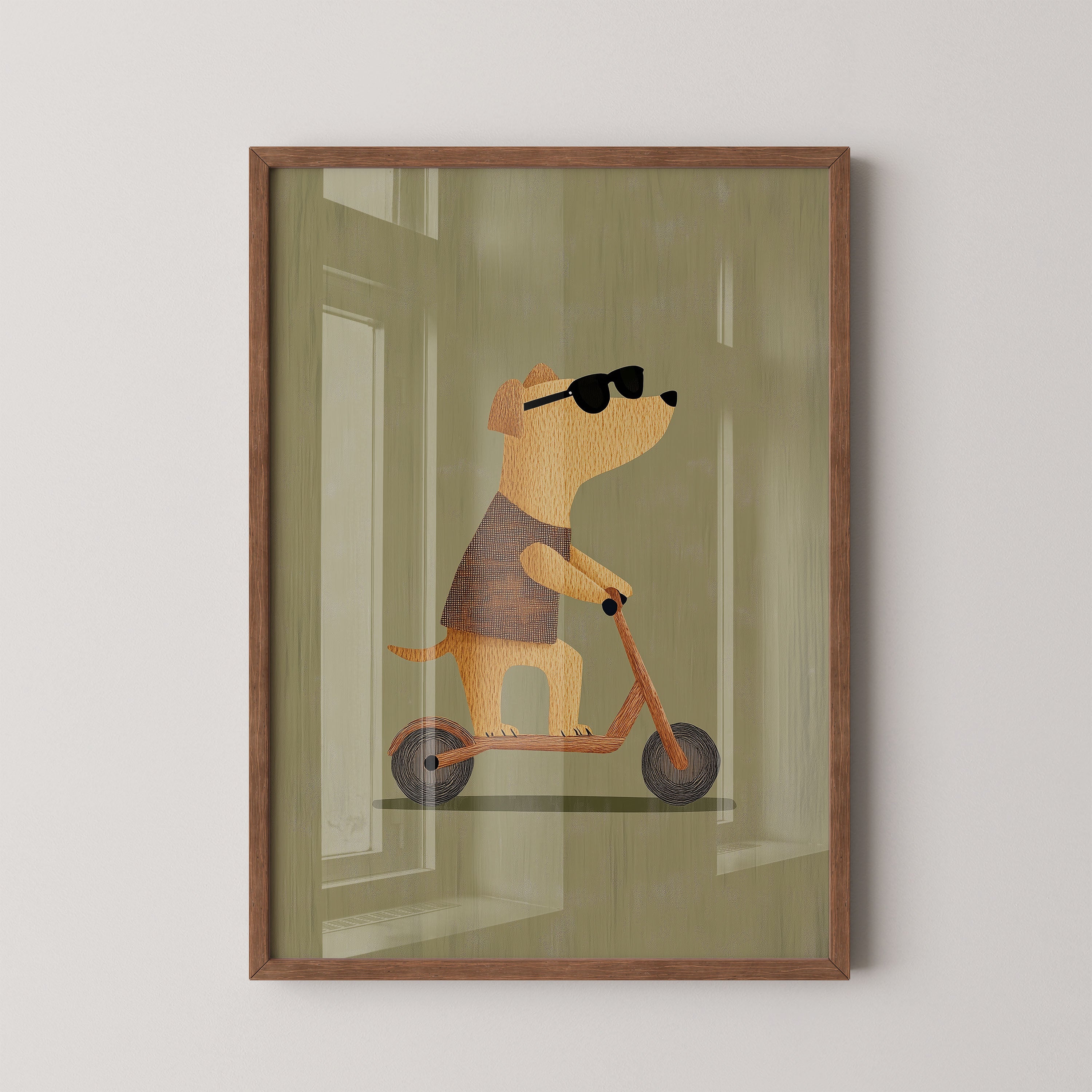 Cool Pup Scooter Ride