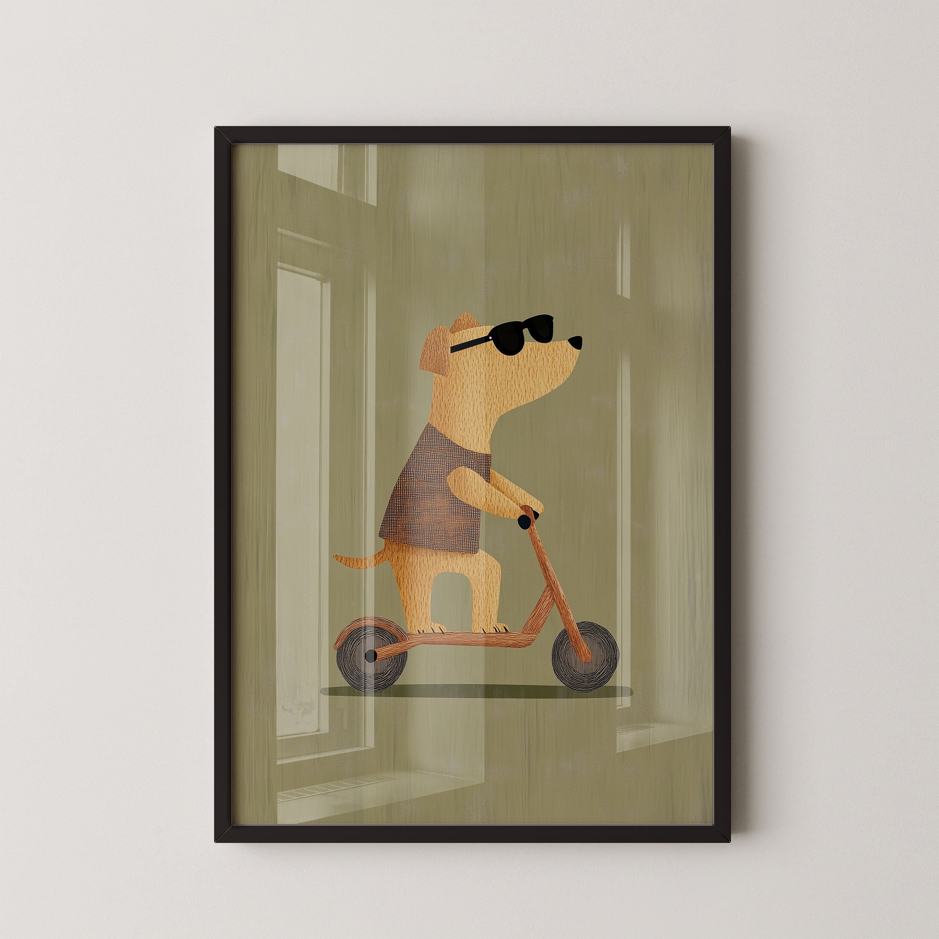 Cool Pup Scooter Ride
