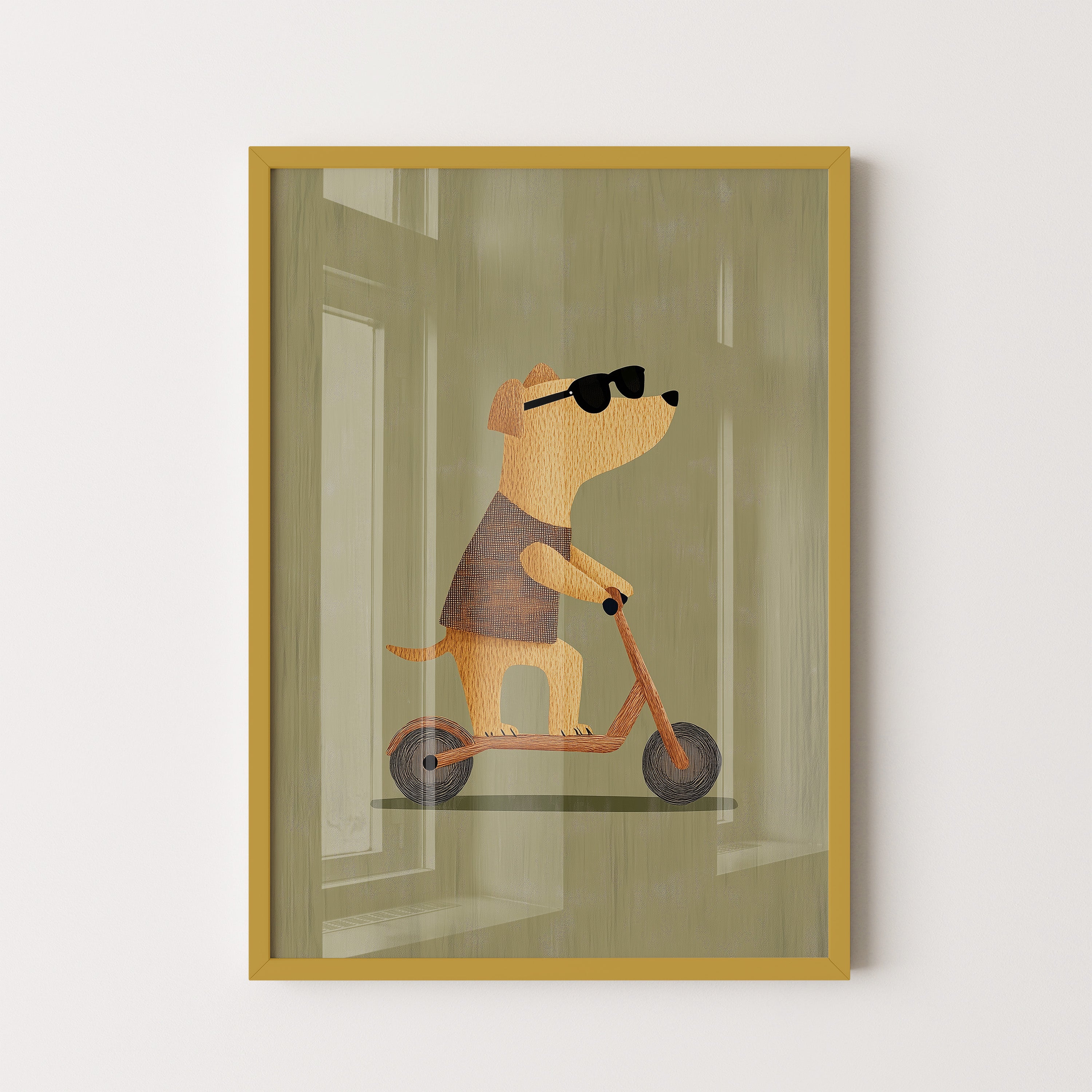 Cool Pup Scooter Ride