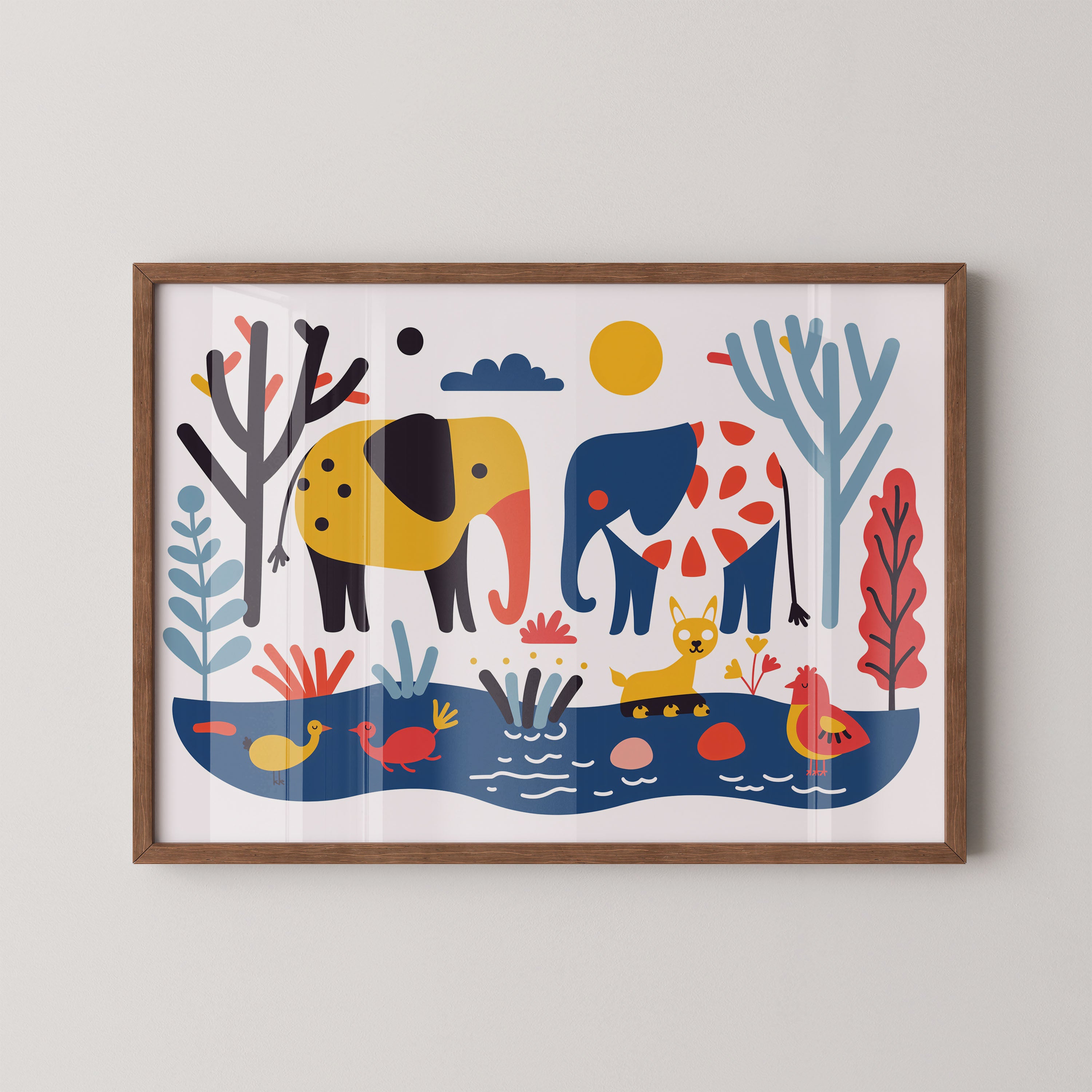 Colorful Safari Friends