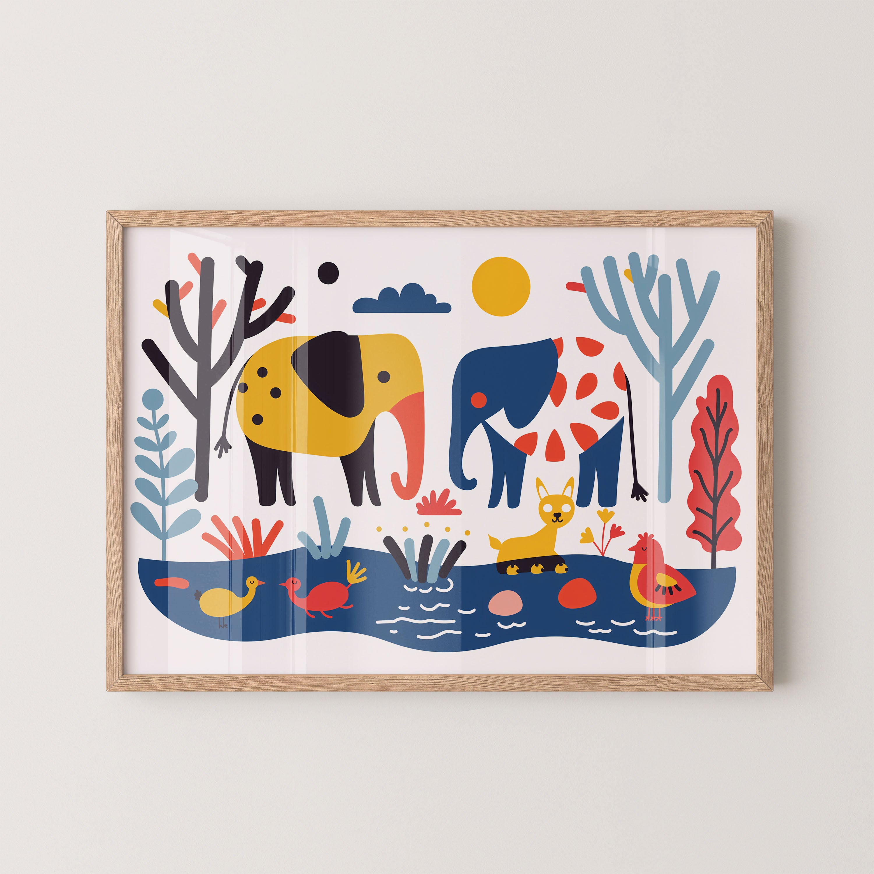 Colorful Safari Friends