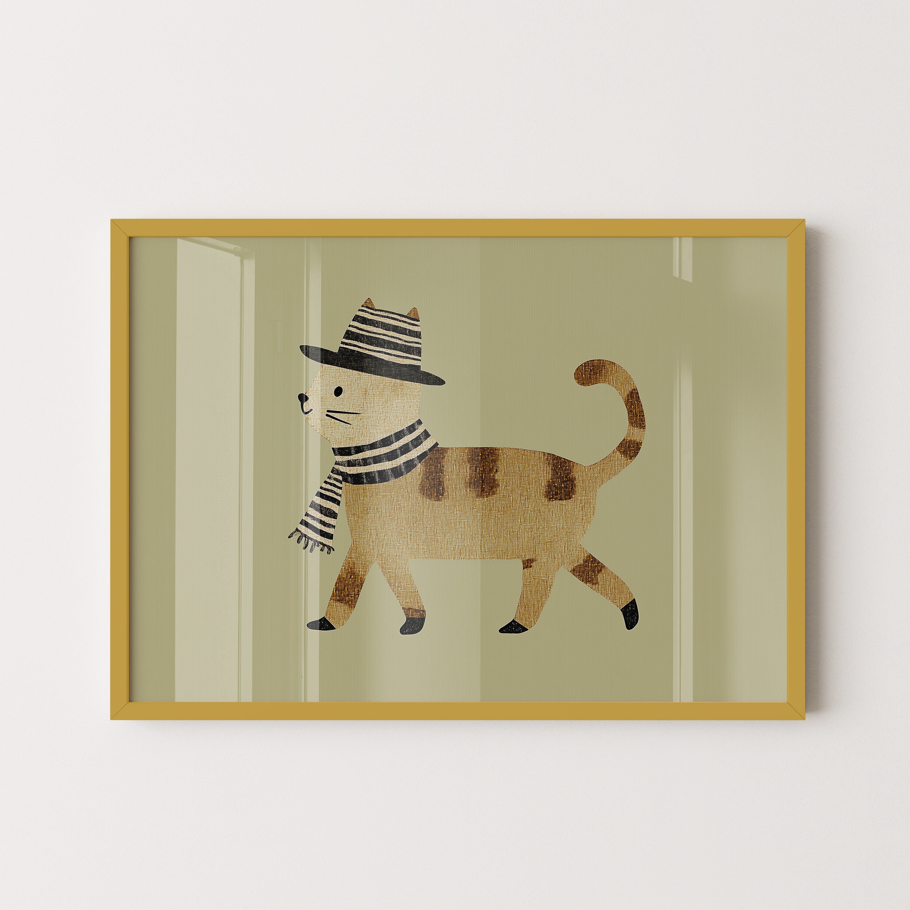 Striped Scarf Cat