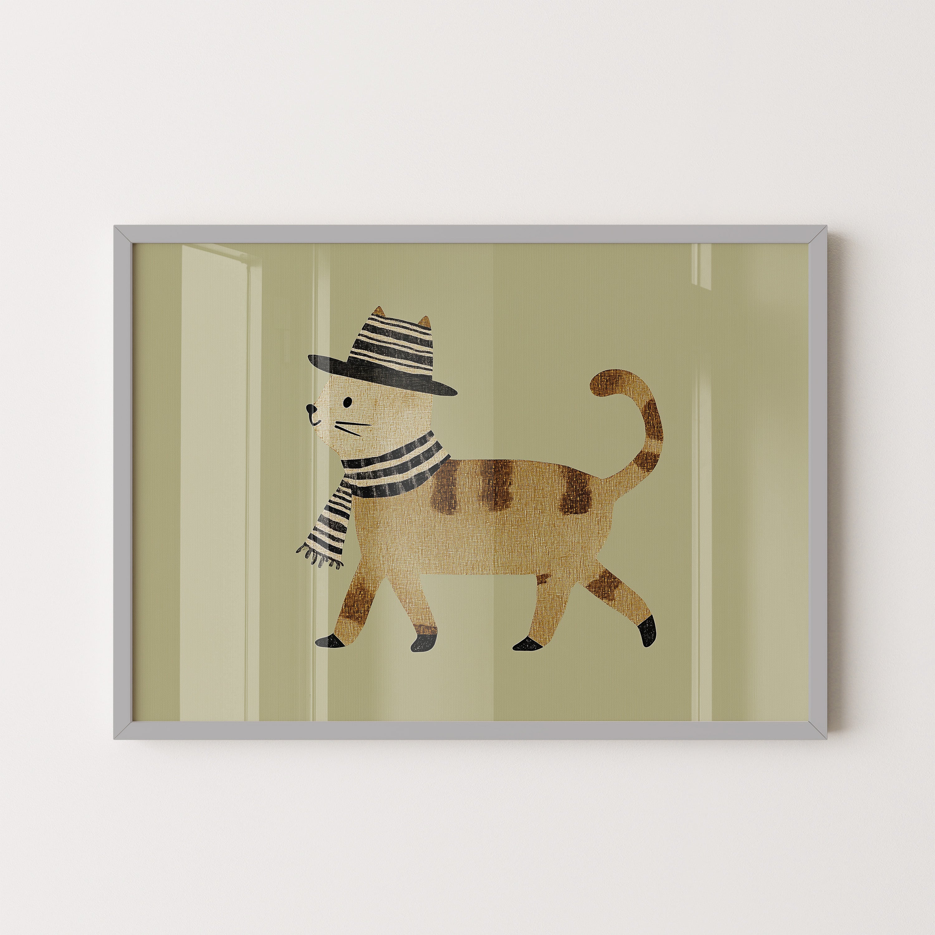 Striped Scarf Cat
