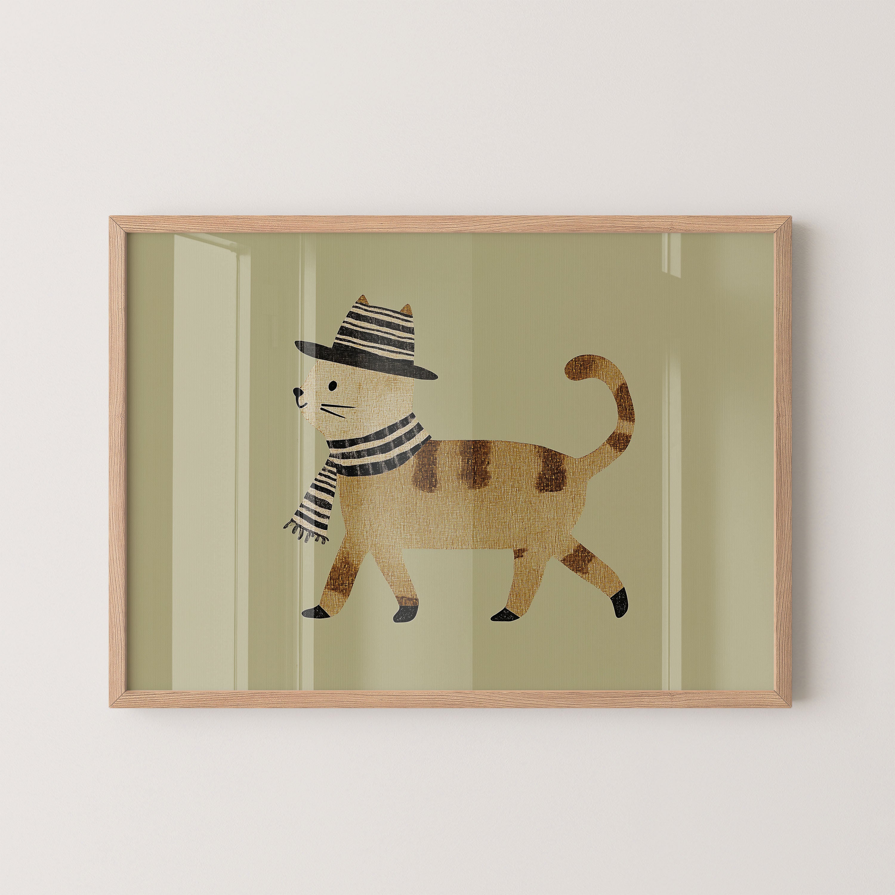 Striped Scarf Cat