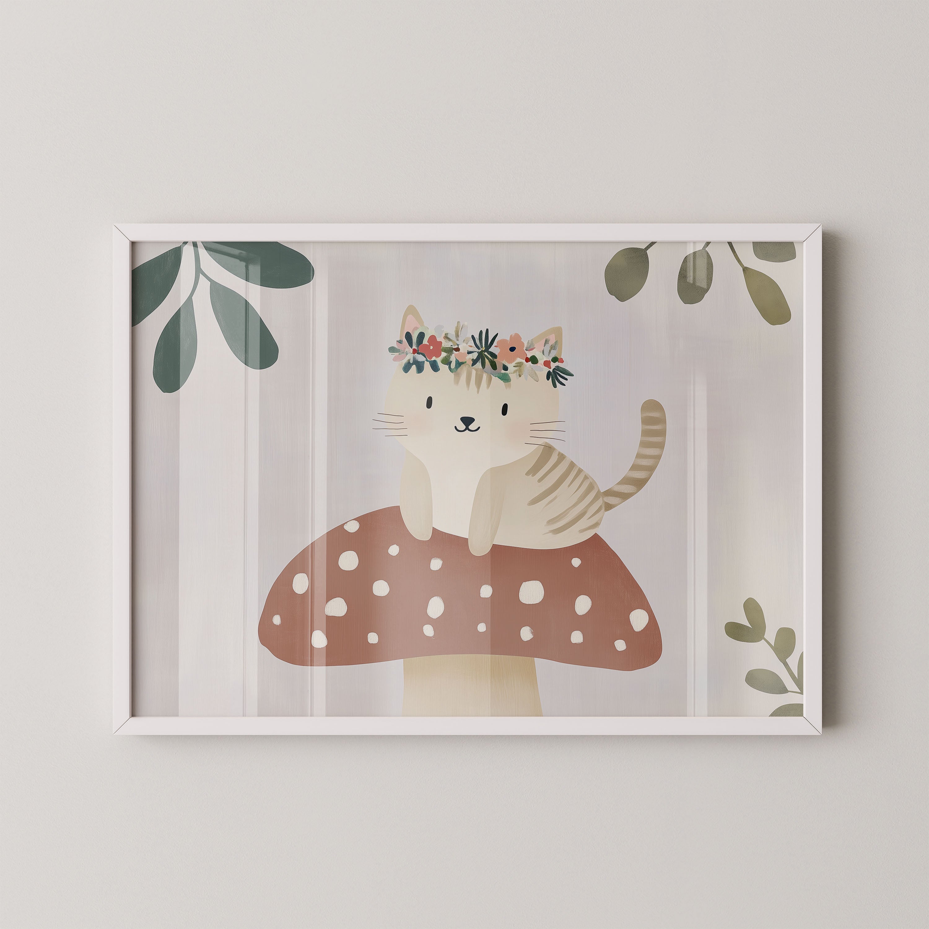 Mushroom Kitty Garden
