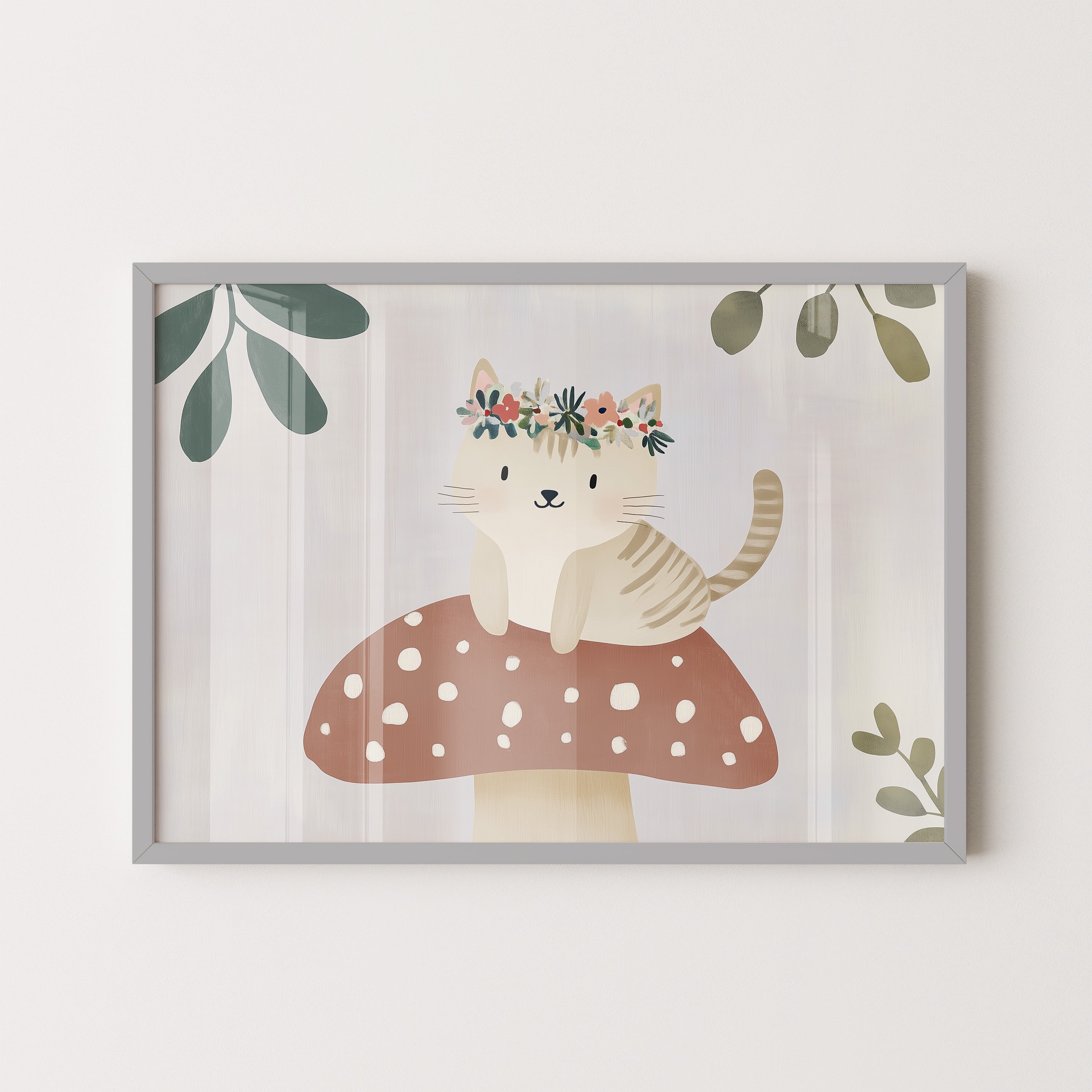 Mushroom Kitty Garden