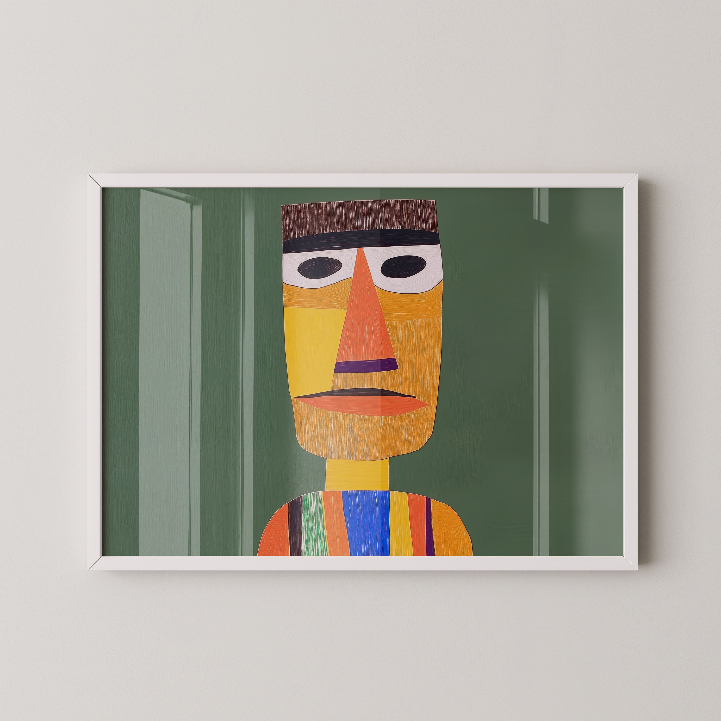 Color Stripe Portrait